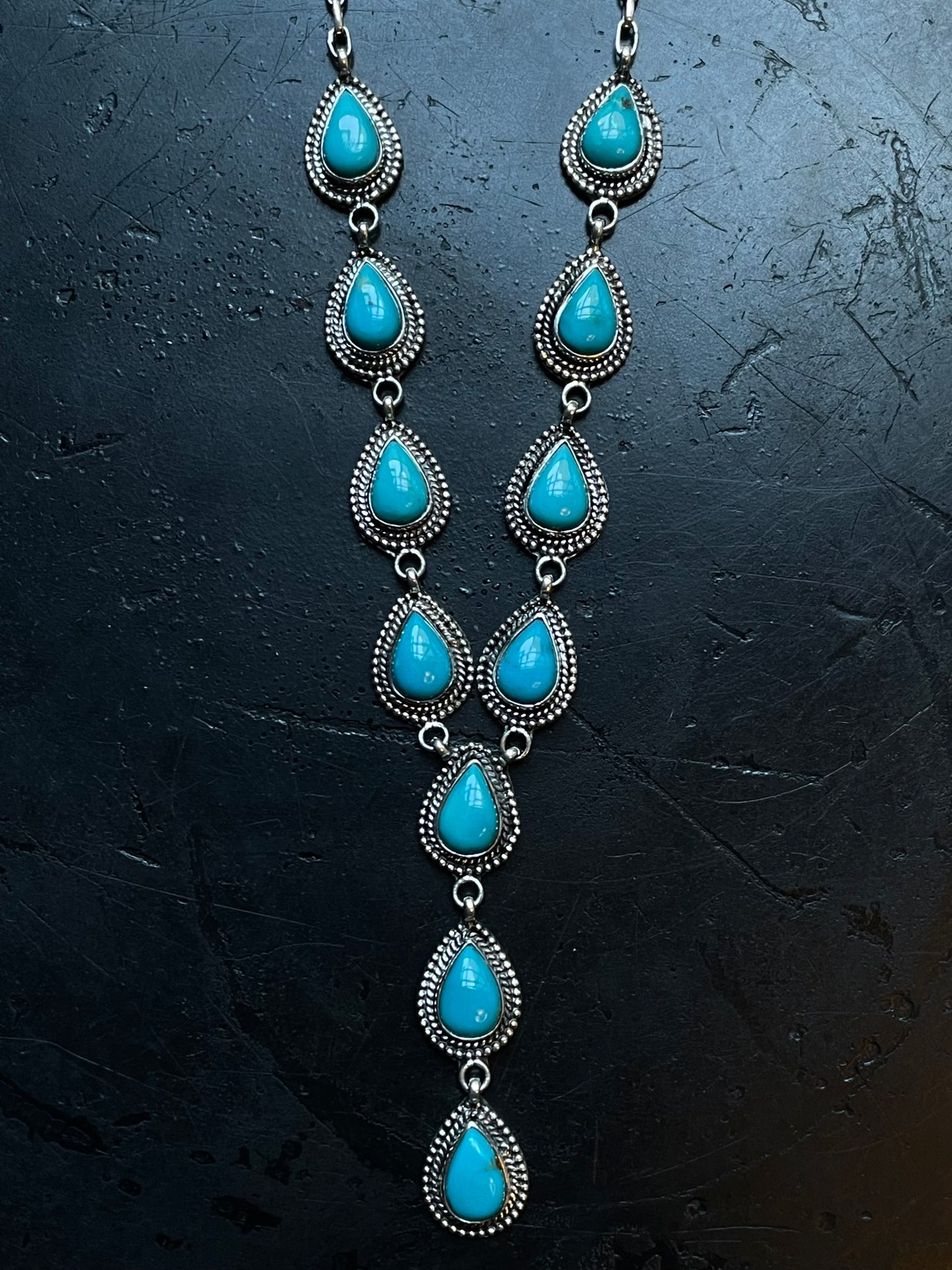 Kingman Turquoise Necklace | 925 Sterling Silver E367