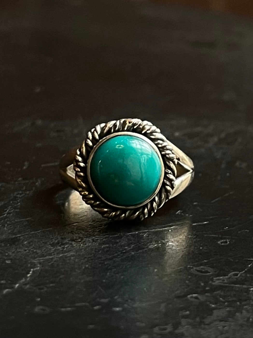 Kingman Turquoise Ring Size 7 | 925 Sterling Silver E735