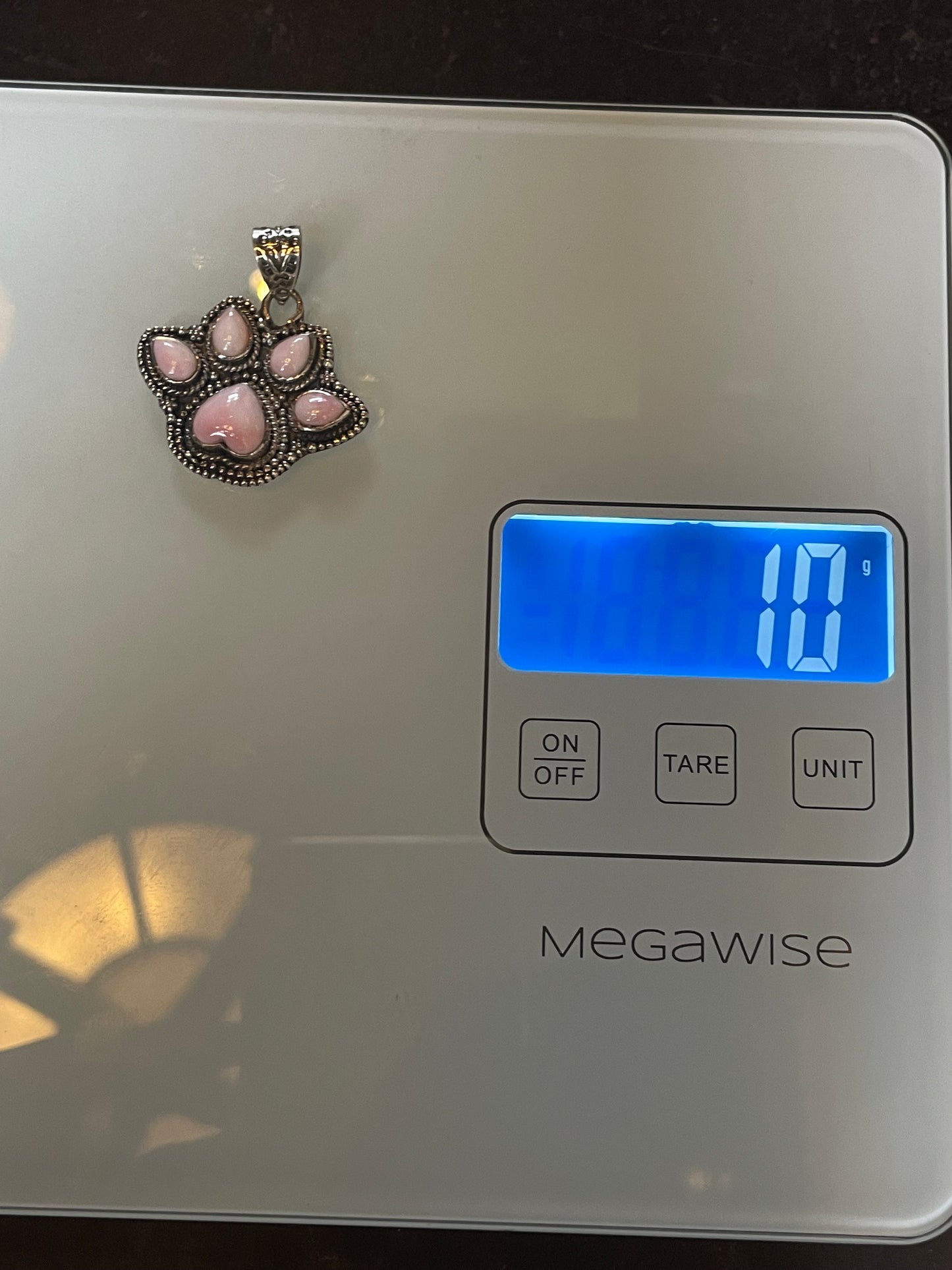 Pink Conch Paw Pendant | Sterling Silver 925 C687