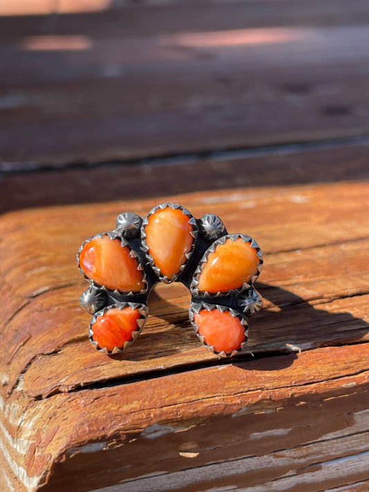 Spiny Oyster Naja Ring Size 9 | 925 Sterling Silver B946