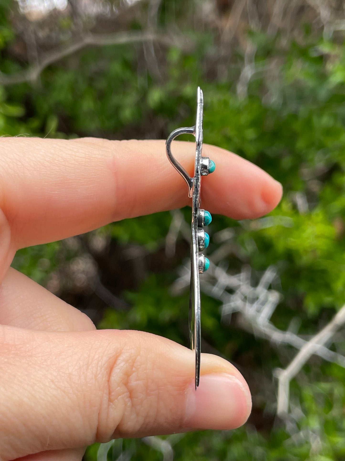 Turquoise Horse Pendant | Sterling Silver 925 B731