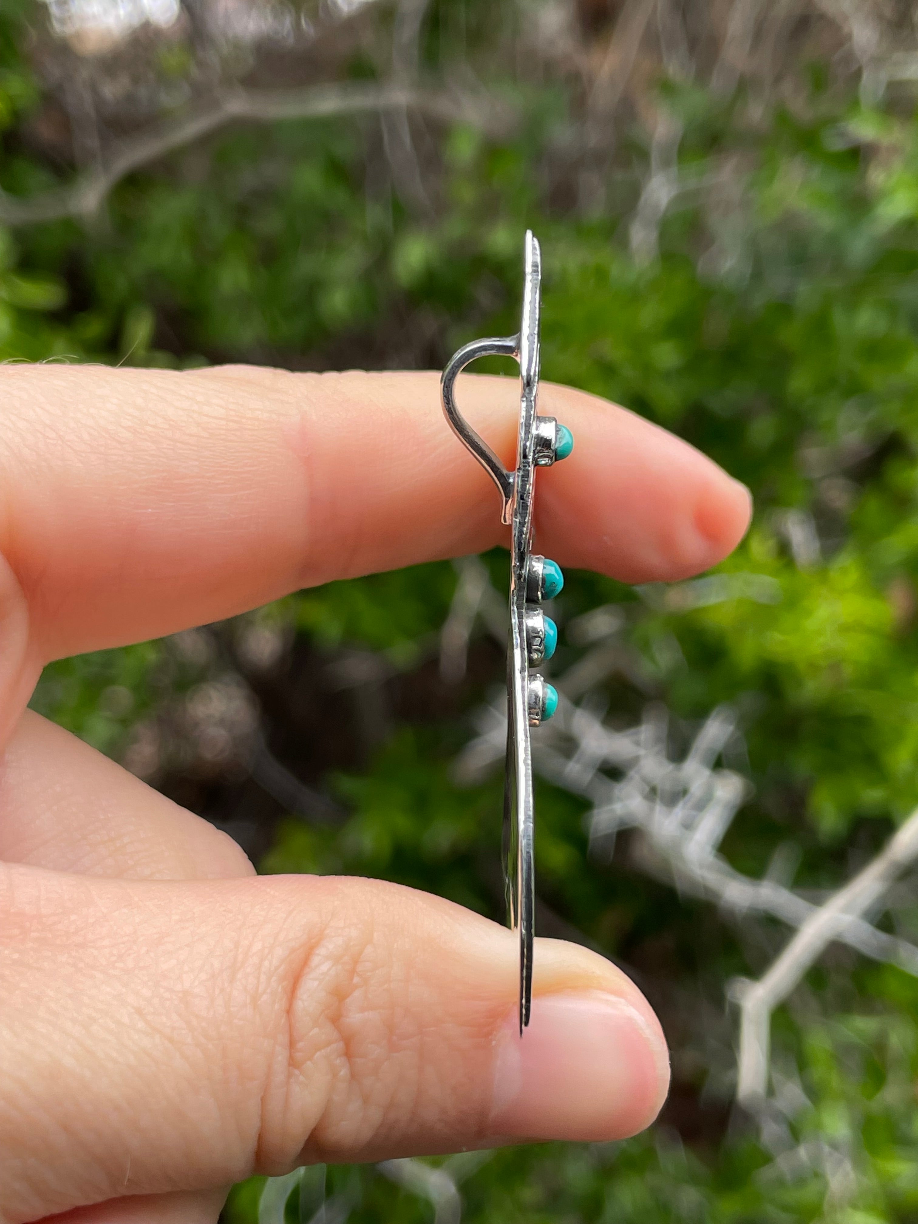 Turquoise Horse Pendant | Sterling Silver 925 B731