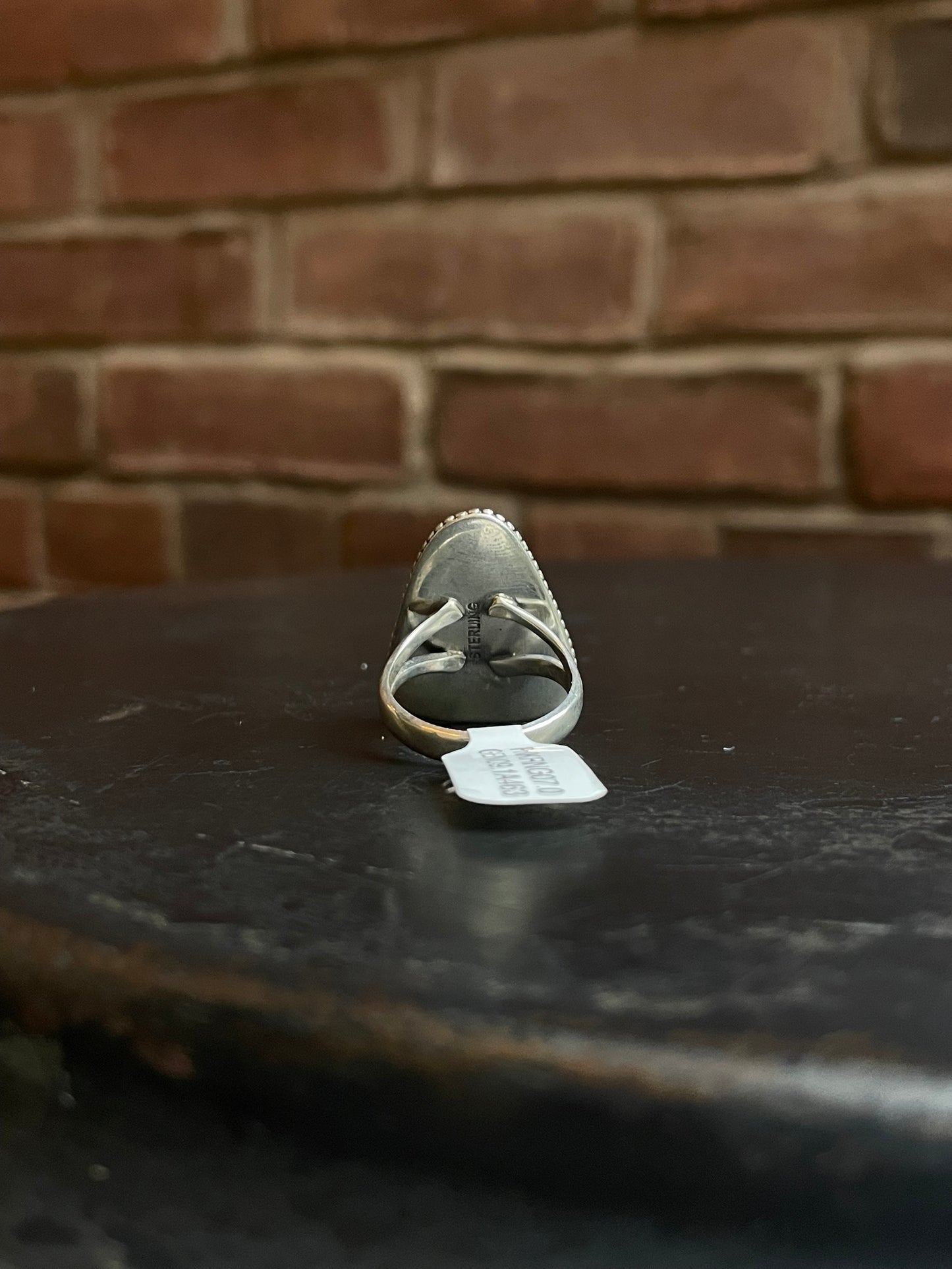 Twisted Wire Pink Conch Ring | Sterling Silver | Size 7 | A463