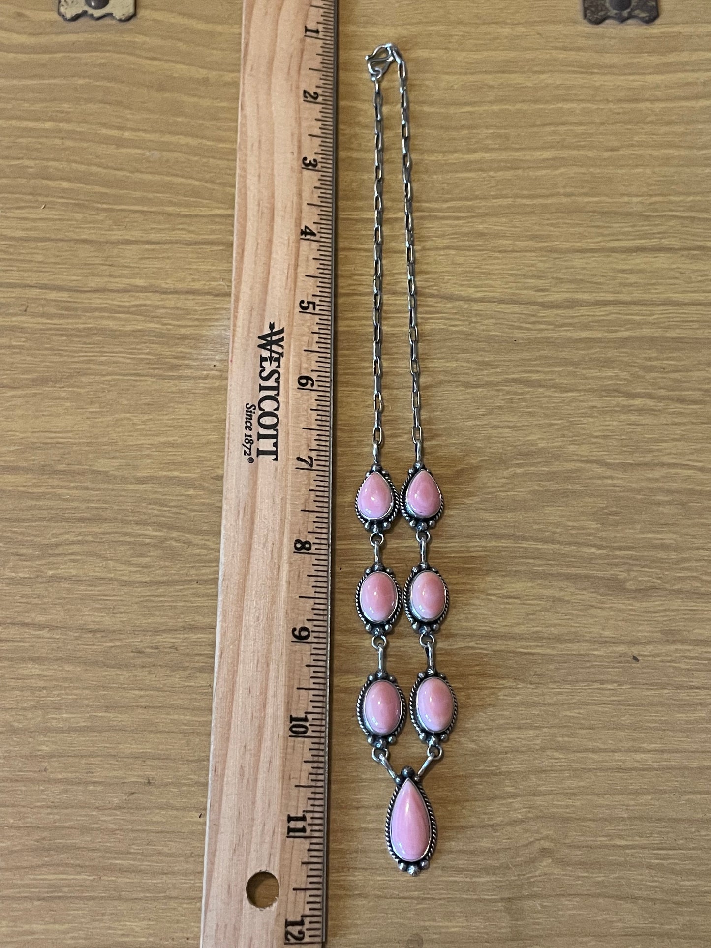 Pink Conch Necklace | 925 Sterling Silver E980