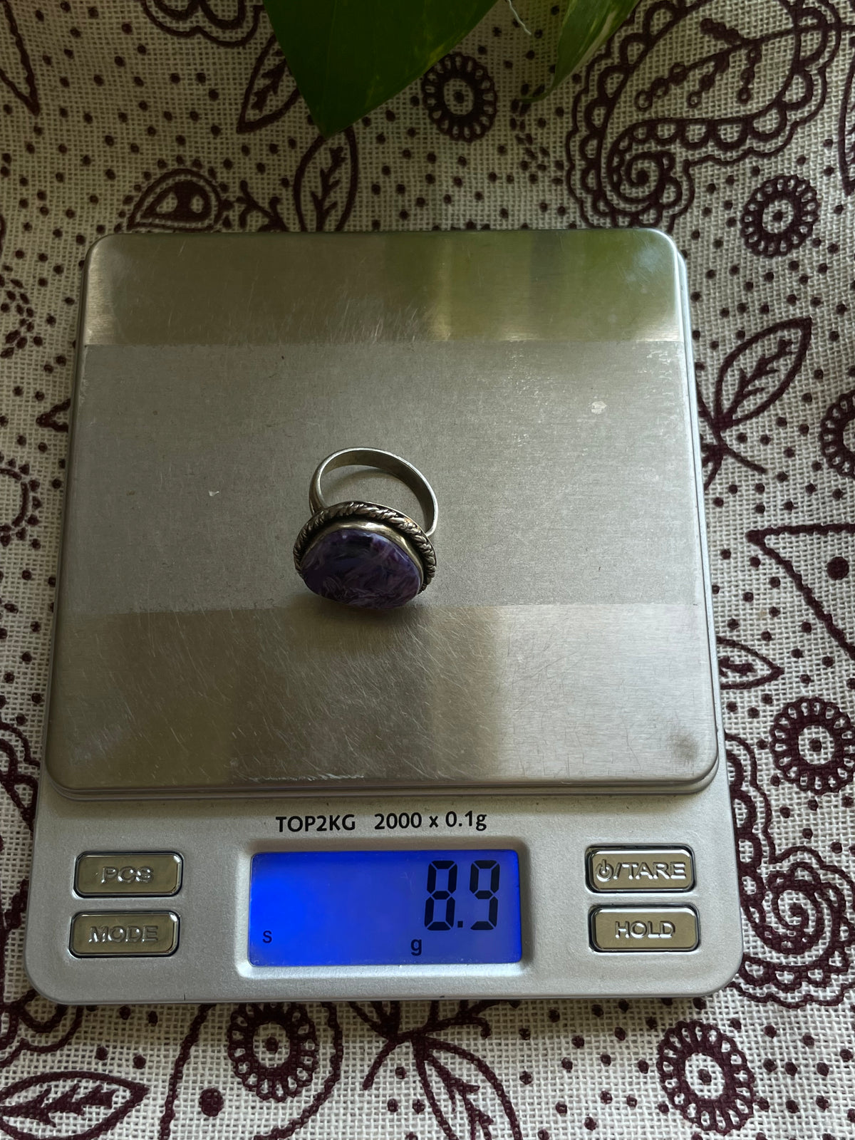 Charoite Ring Size 7.75 | 925 Sterling Silver D300