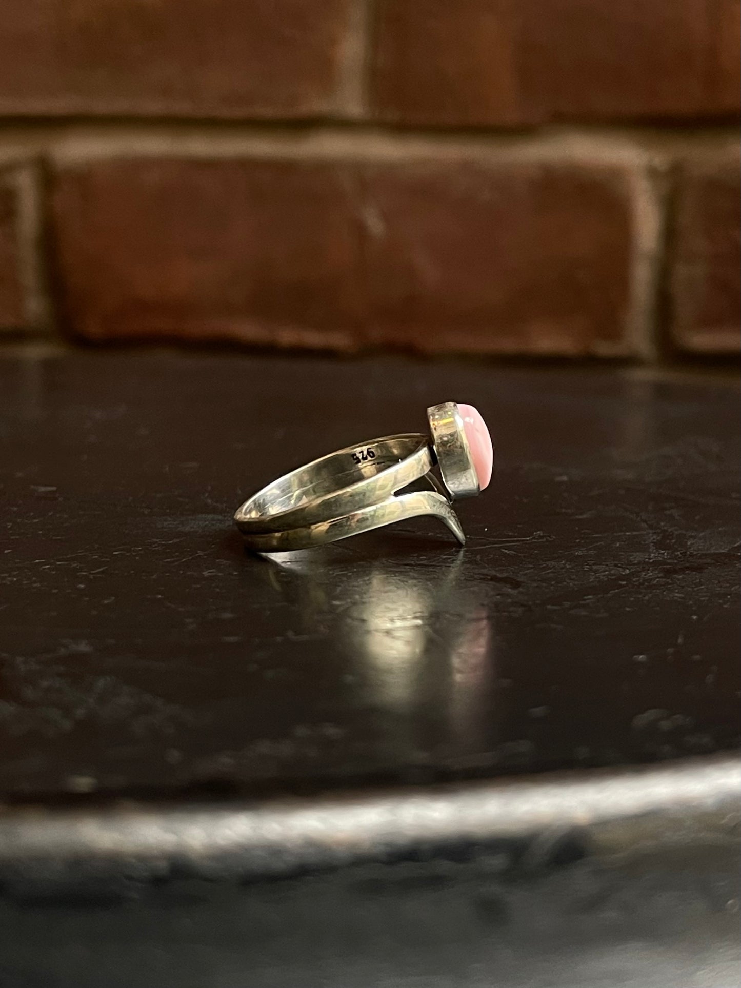 Pink Conch Ring Size 9 | 925 Sterling Silver G159