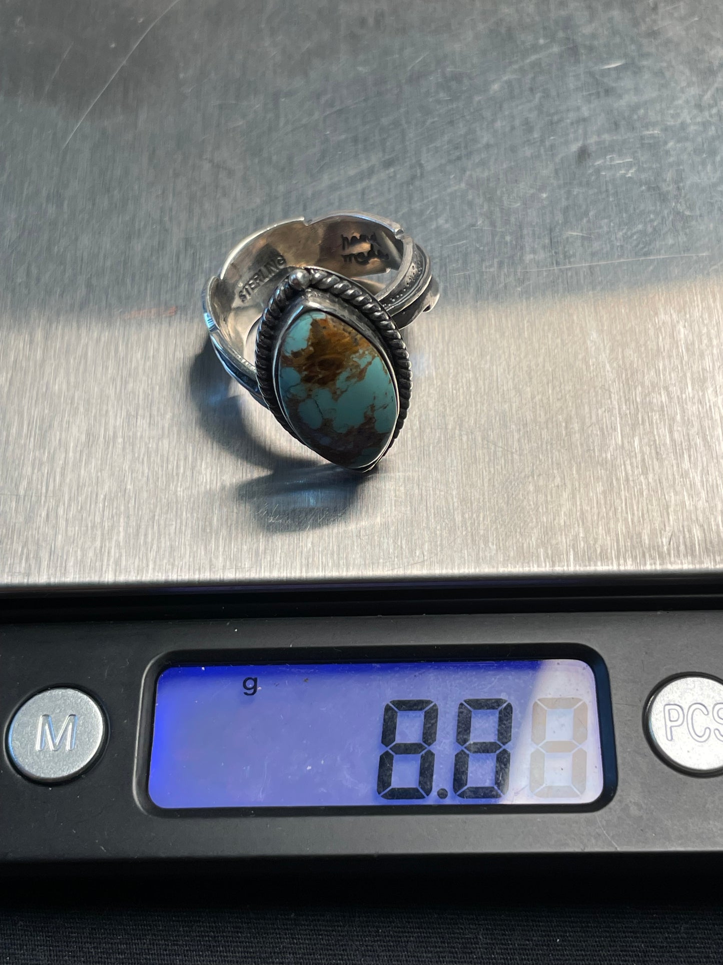 Kingman Turquoise Ring Size 9 | 925 Sterling Silver D167