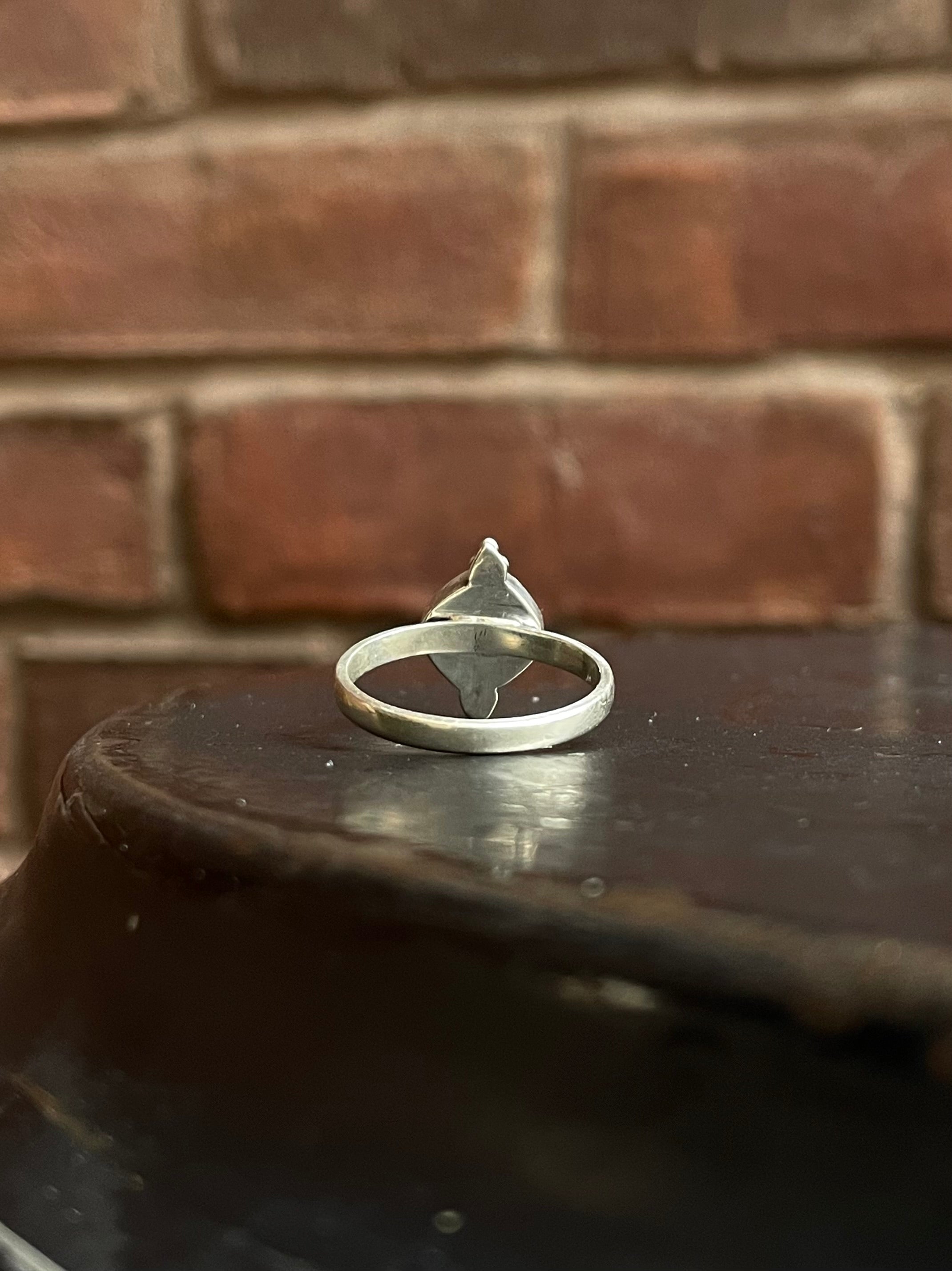 Pink Conch Ring Size 9 | 925 Sterling Silver E751