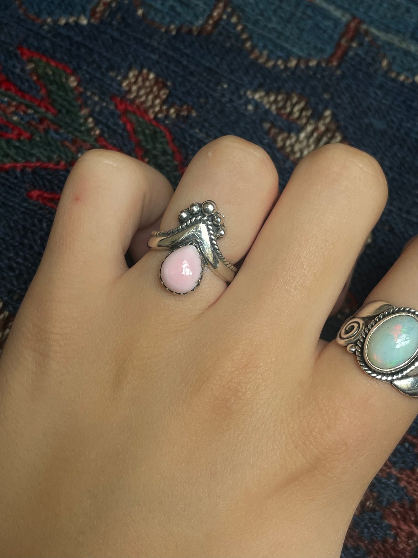 Pink Conch Ring Size 9.25 | 925 Sterling Silver G117