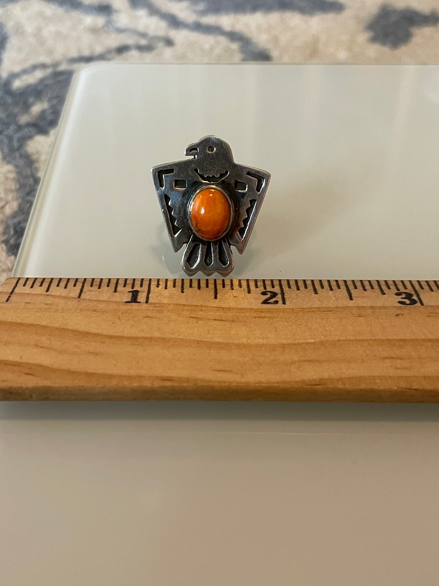 Spiny Oyster Thunderbird Ring Size 9.5 | 925 Sterling Silver G203