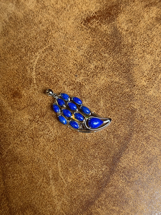 Lapis Lazuli Teardrop Pendant | Sterling Silver | A831