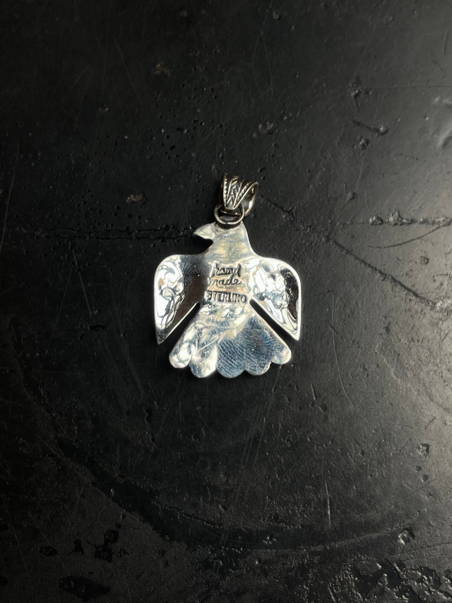Turquoise Thunderbird Pendant | 925 Sterling Silver E234