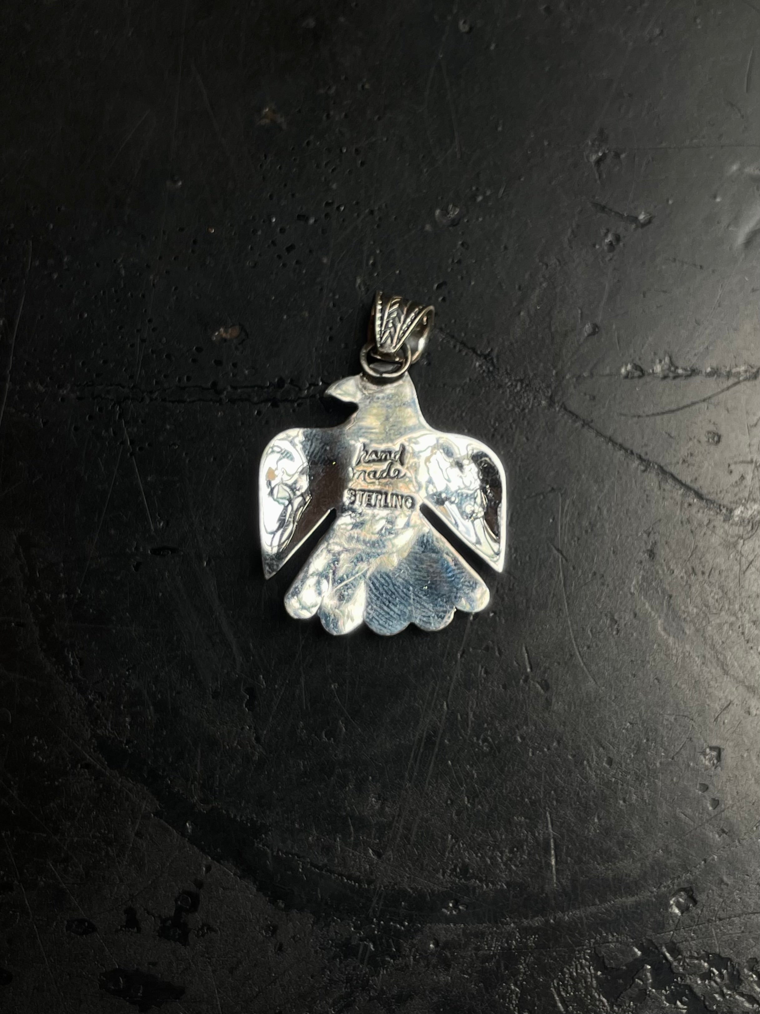 Turquoise Thunderbird Pendant | 925 Sterling Silver E234