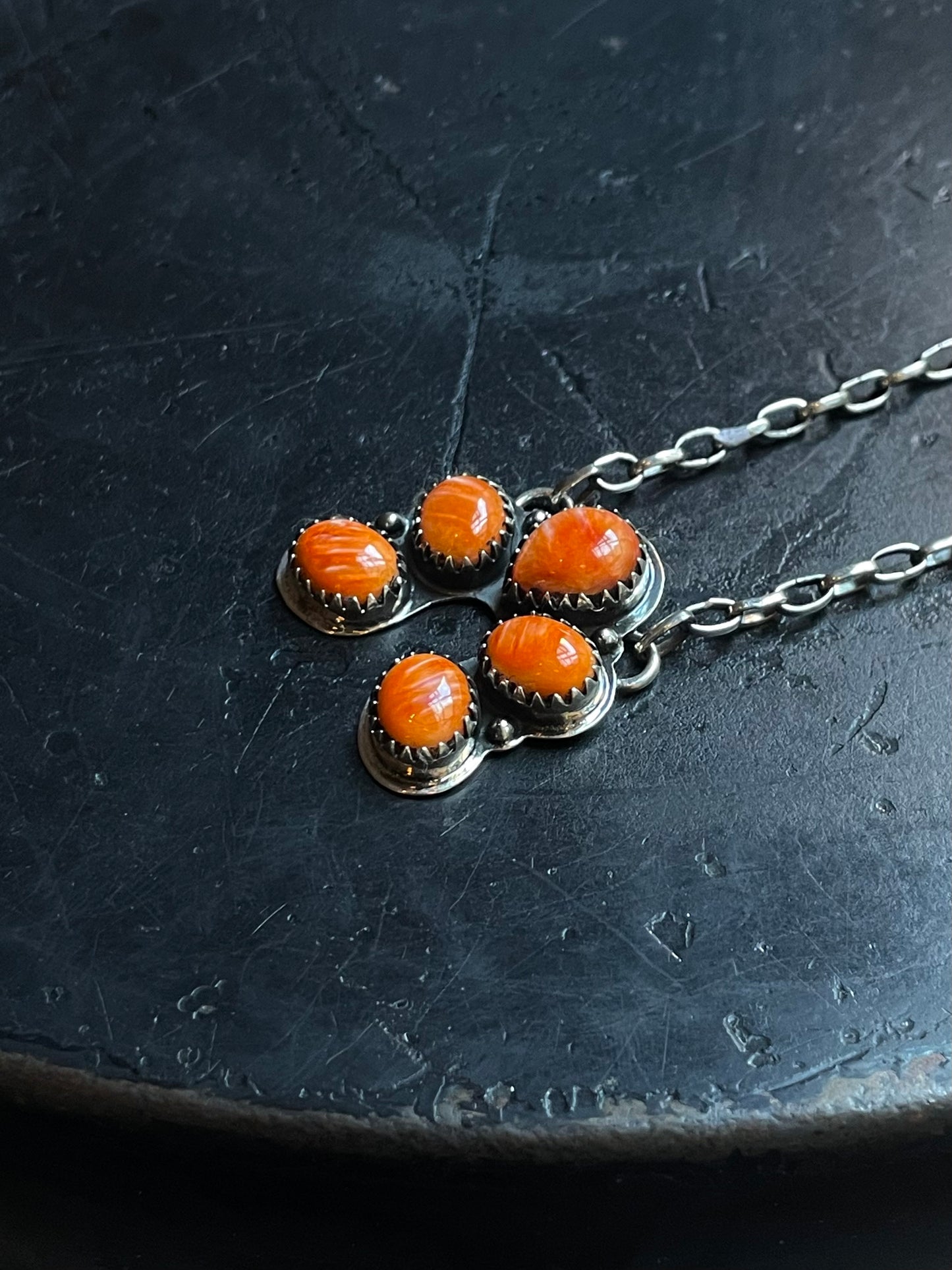 Spiny Oyster Naja Necklace | 925 Sterling Silver E356