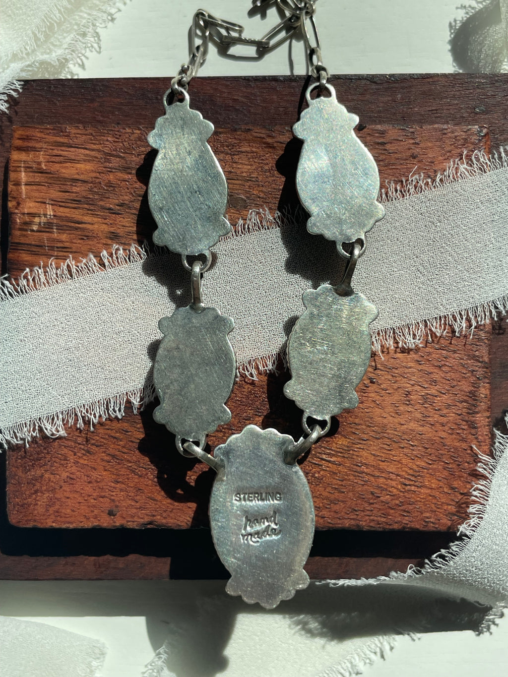 Kingman Turquoise Lariat Necklace | 925 Sterling Silver G607