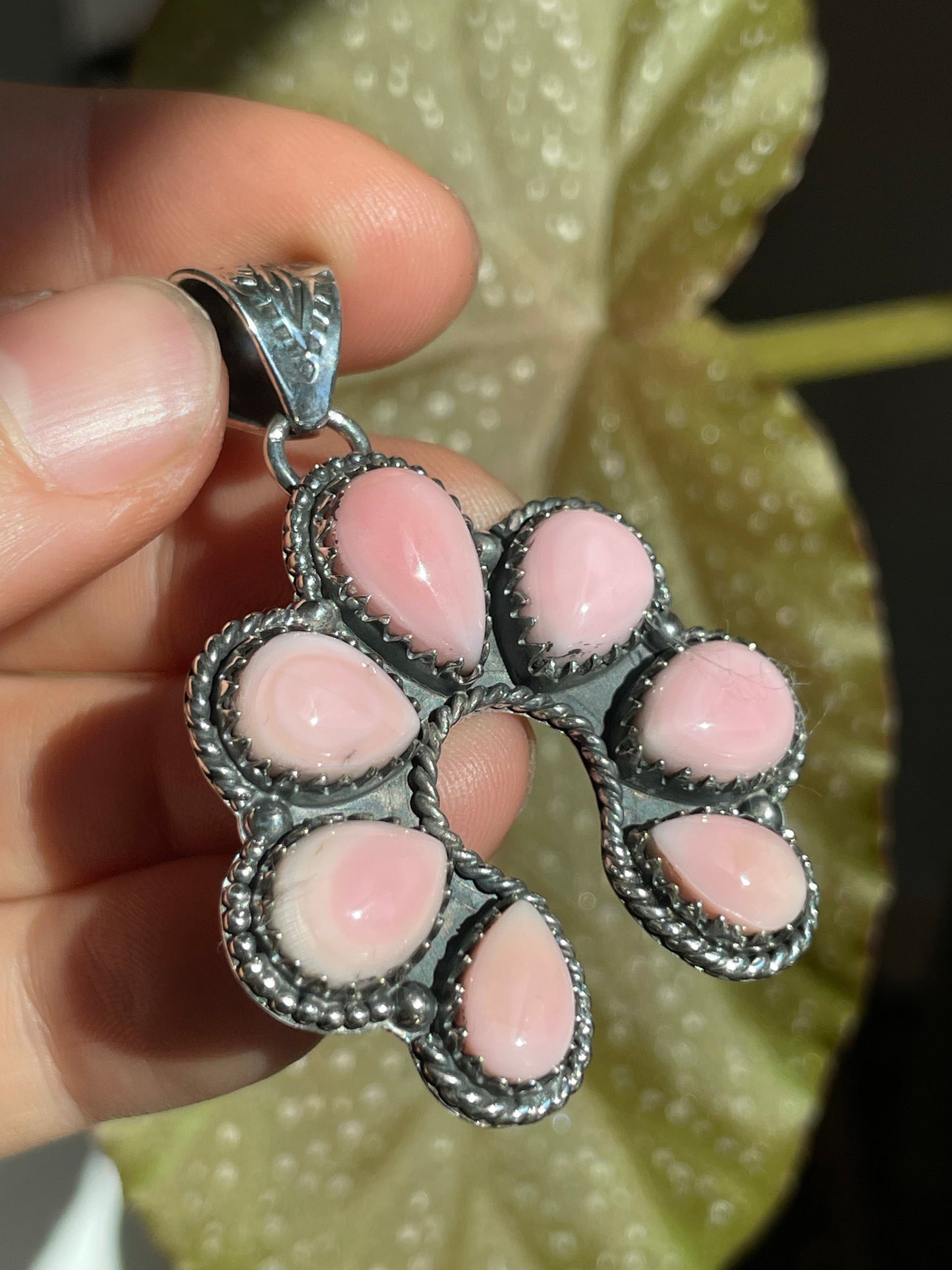 Pink Conch Naja Pendant | Sterling Silver 925 B858