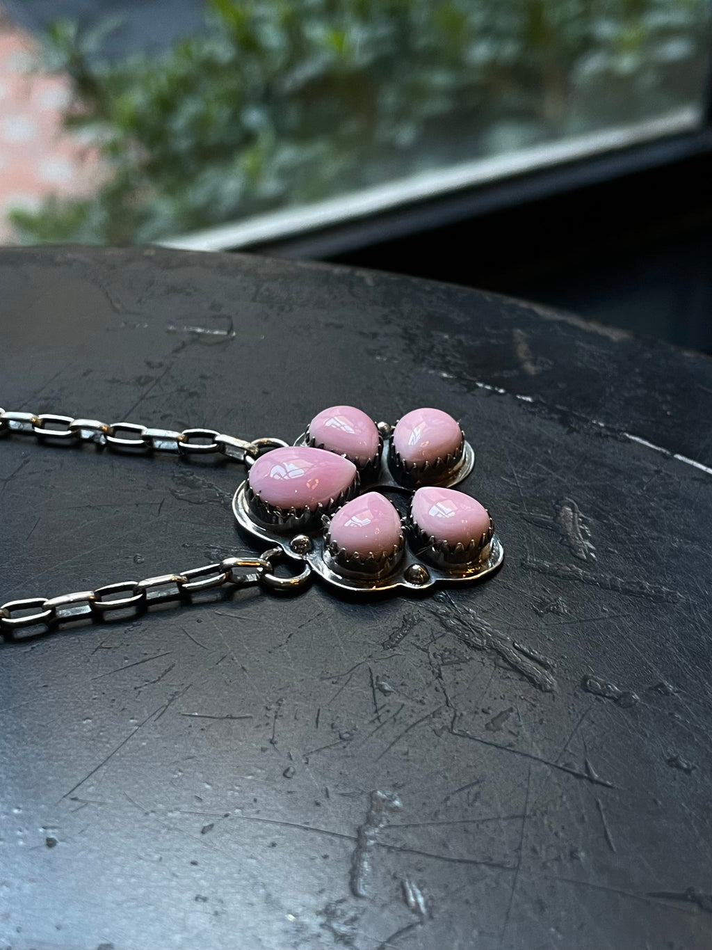 Pink Conch Naja Necklace | 925 Sterling Silver E343