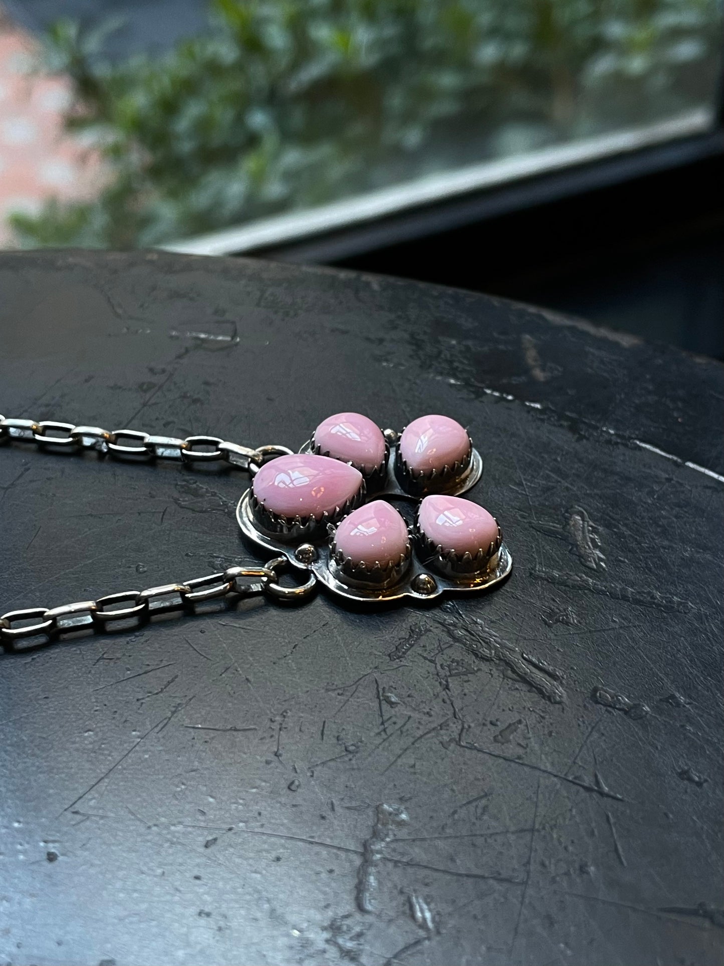 Pink Conch Naja Necklace | 925 Sterling Silver E343