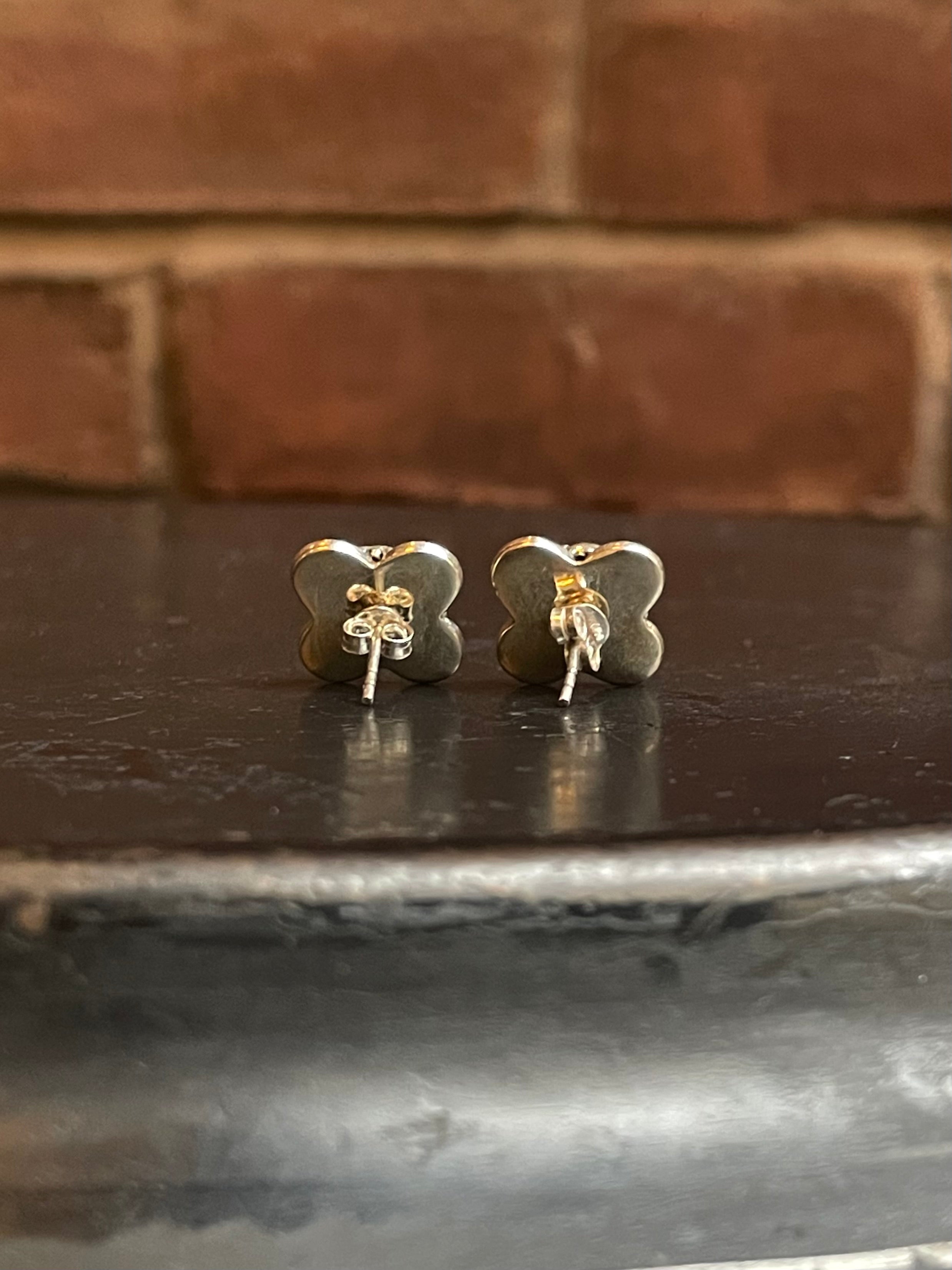 Pink Conch Flower Stud Earrings | 925 Sterling Silver G179