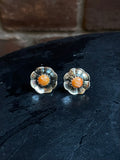 Spiny Oyster Flower Earrings | 925 Sterling Silver E386