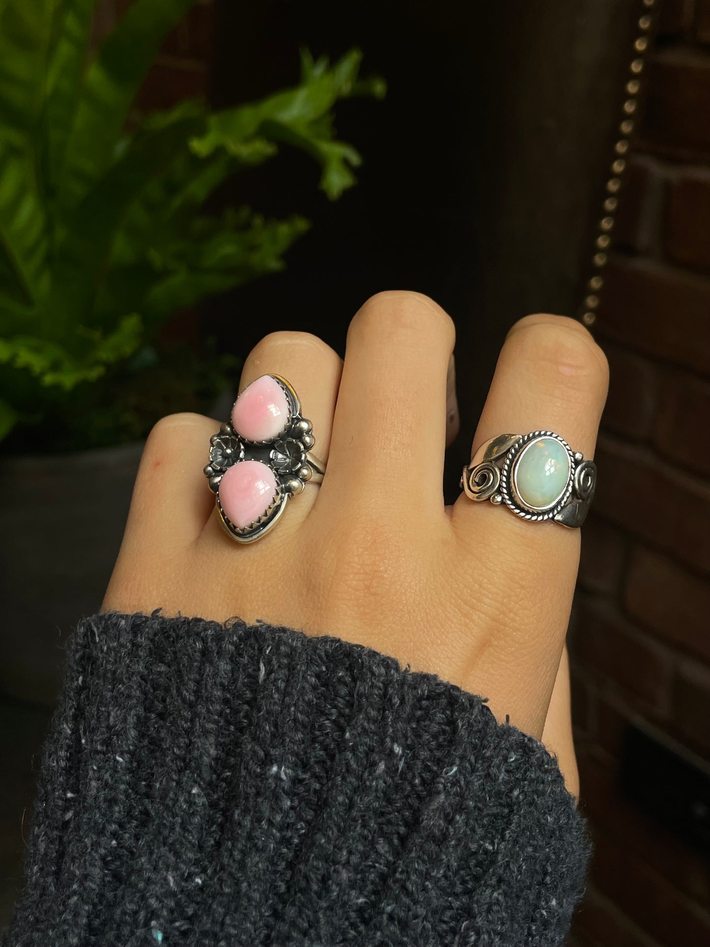 Pink Conch Ring Size 6.75 | 925 Sterling Silver G165