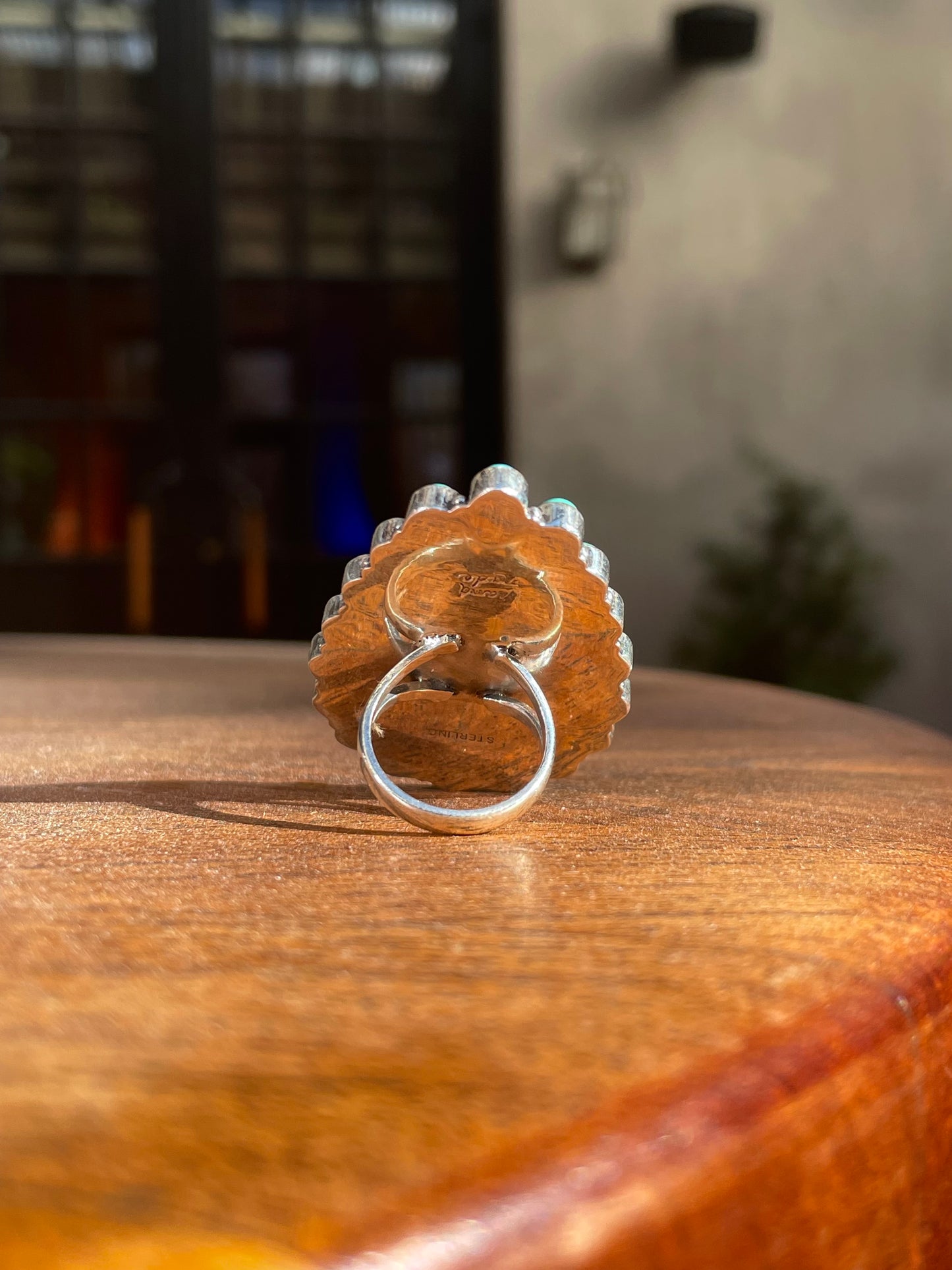 Kingman Turquoise Pink Conch Ring Size 5.75 | Sterling Silver 925 C799