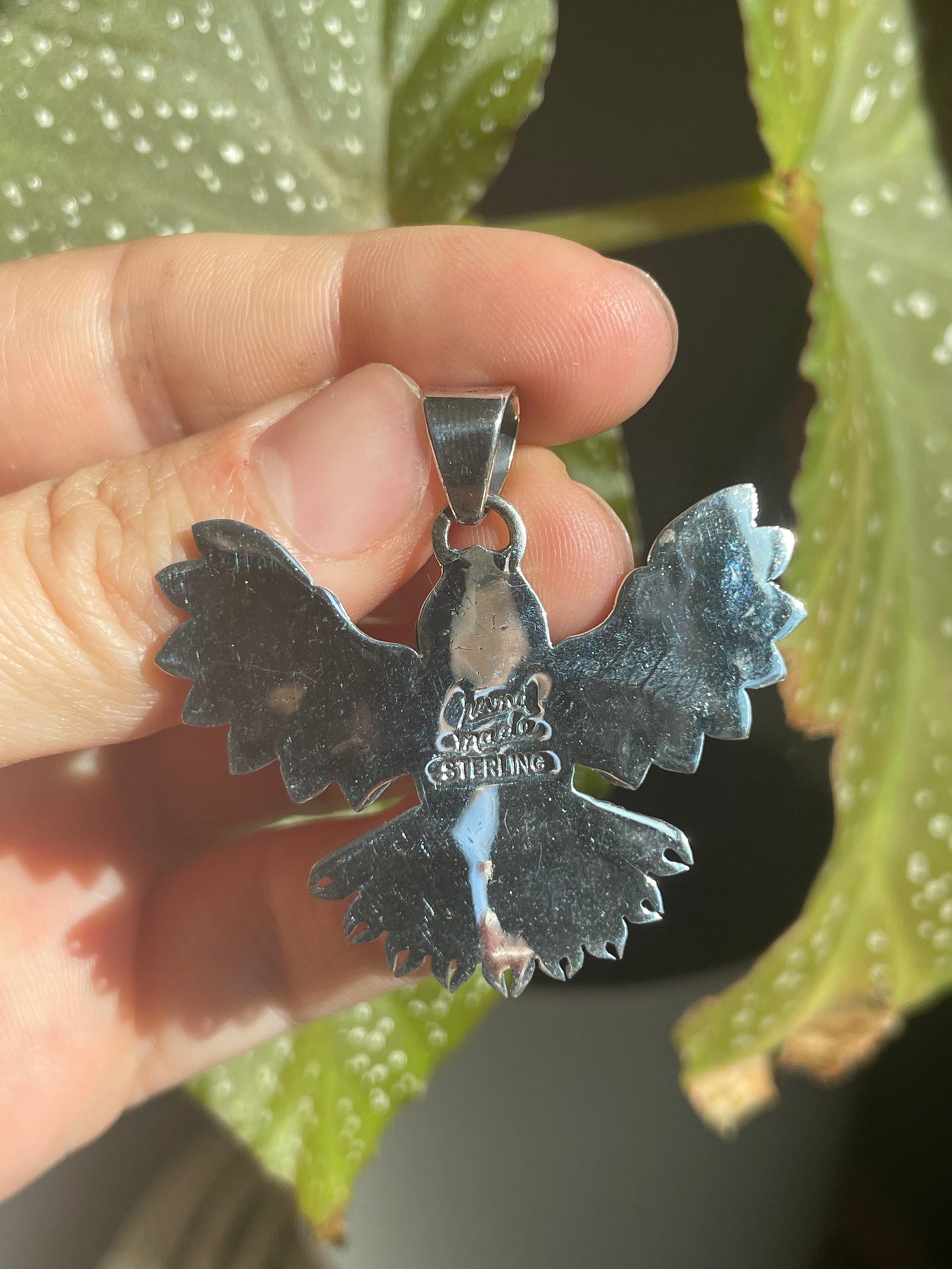 Spiny Oyster Thunderbird Pendant | Sterling Silver 925 B836