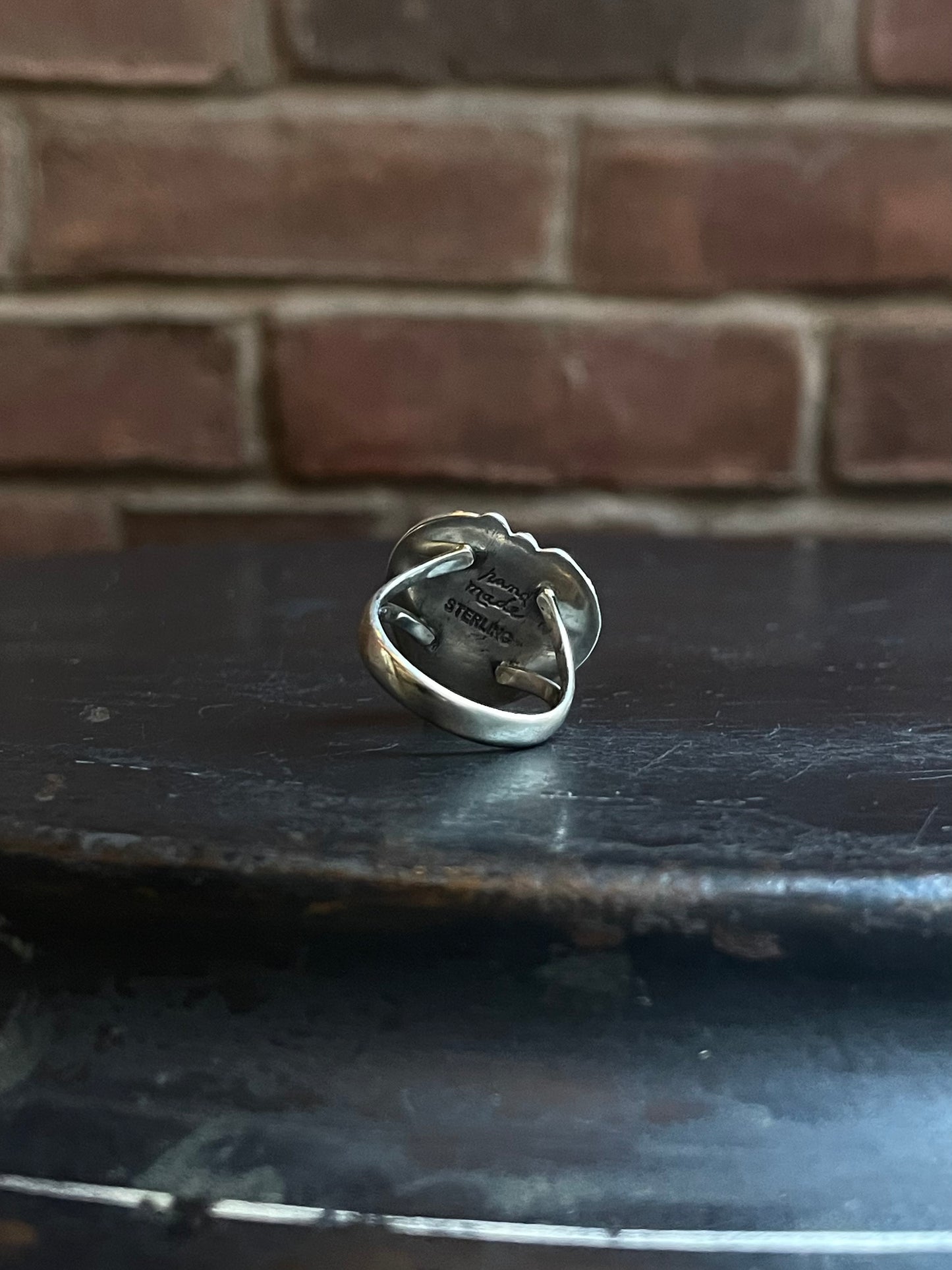 Turquoise Heart Ring | 925 Sterling Silver Size 8 E464