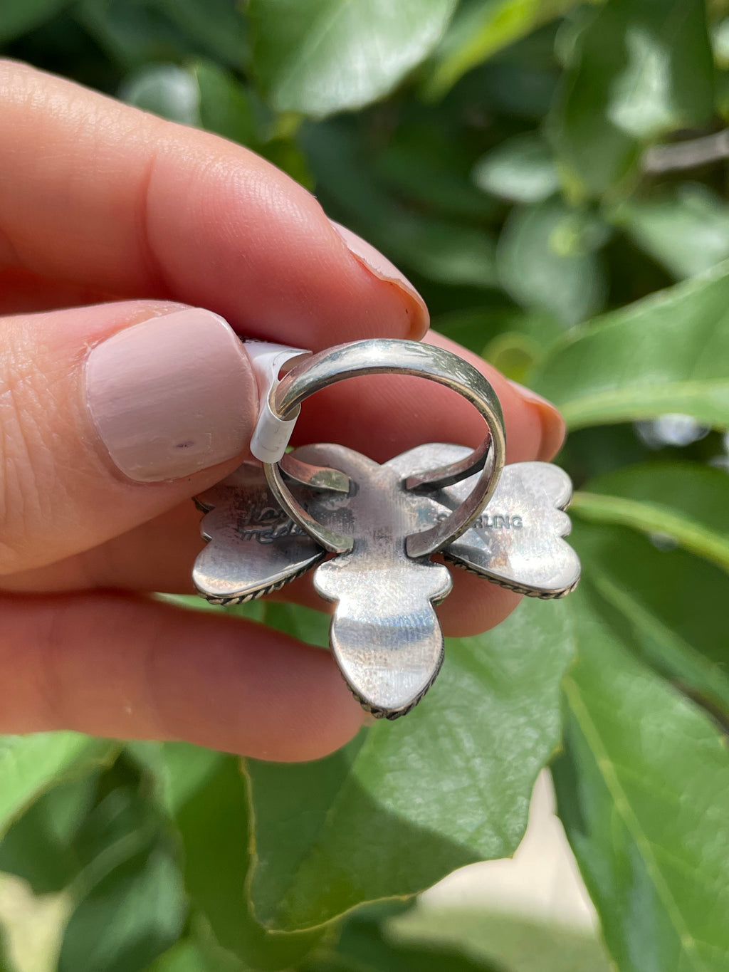 Kingman Turquoise Dragonfly Ring Size 6.5 | 925 Sterling Silver D184