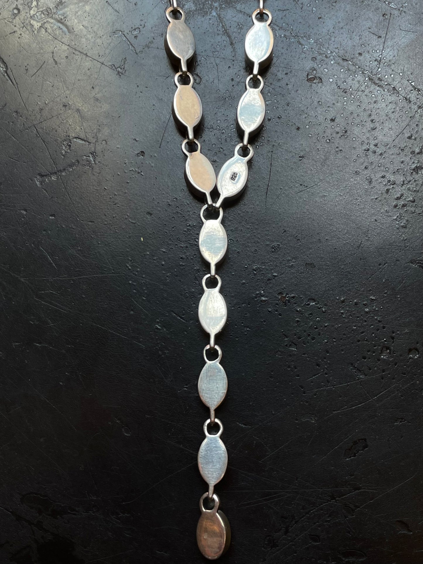 Spiny Oyster Lariat Necklace | Sterling Silver G439