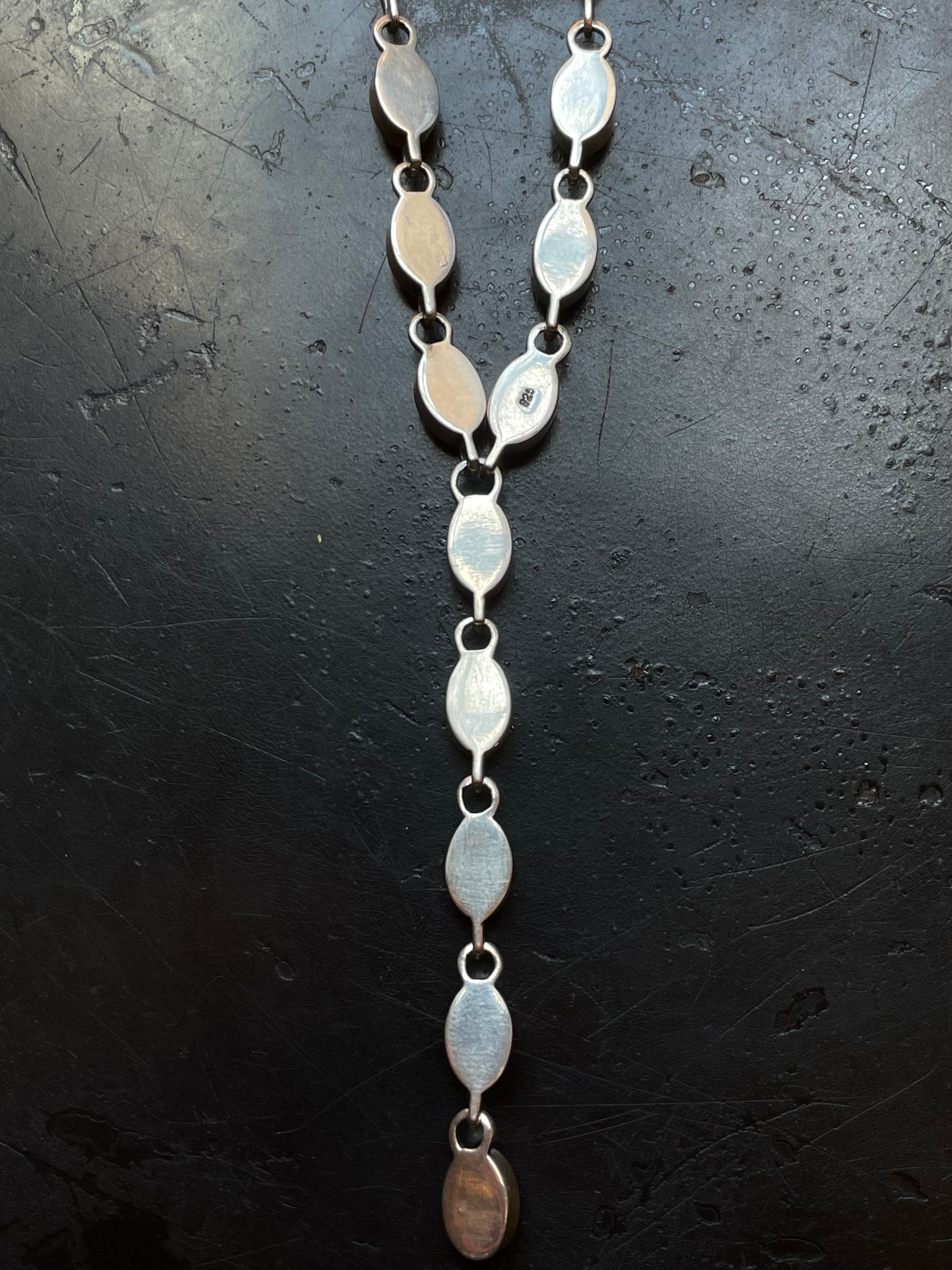 Spiny Oyster Lariat Necklace | Sterling Silver G439