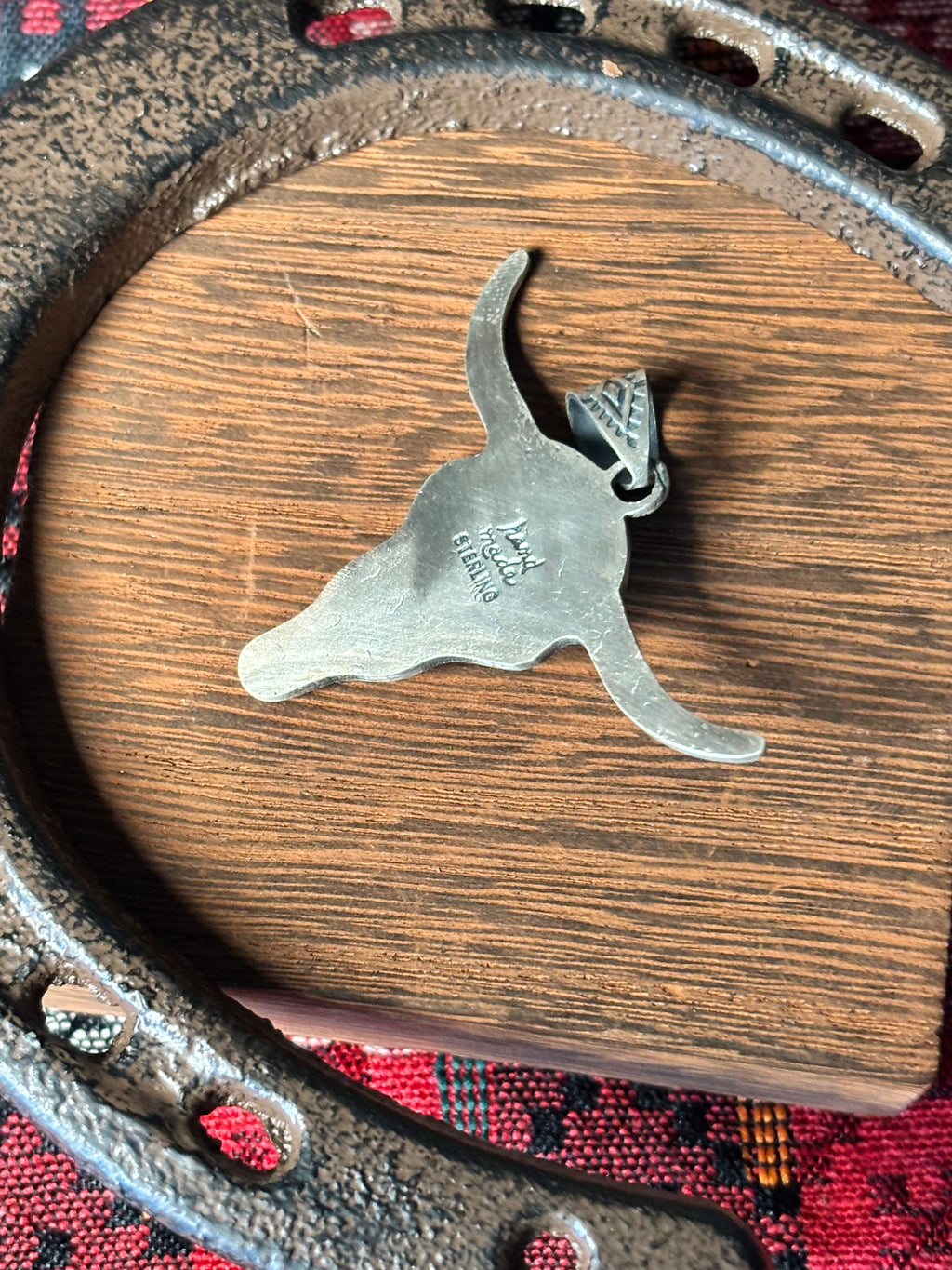 Spiny Oyster Bull Skull Pendant | 925 Sterling Silver Z001