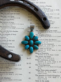 Turquoise Cluster Pendant | 925 Sterling Silver G725