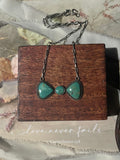 Turquoise Bow Necklace | 925 Sterling Silver D235