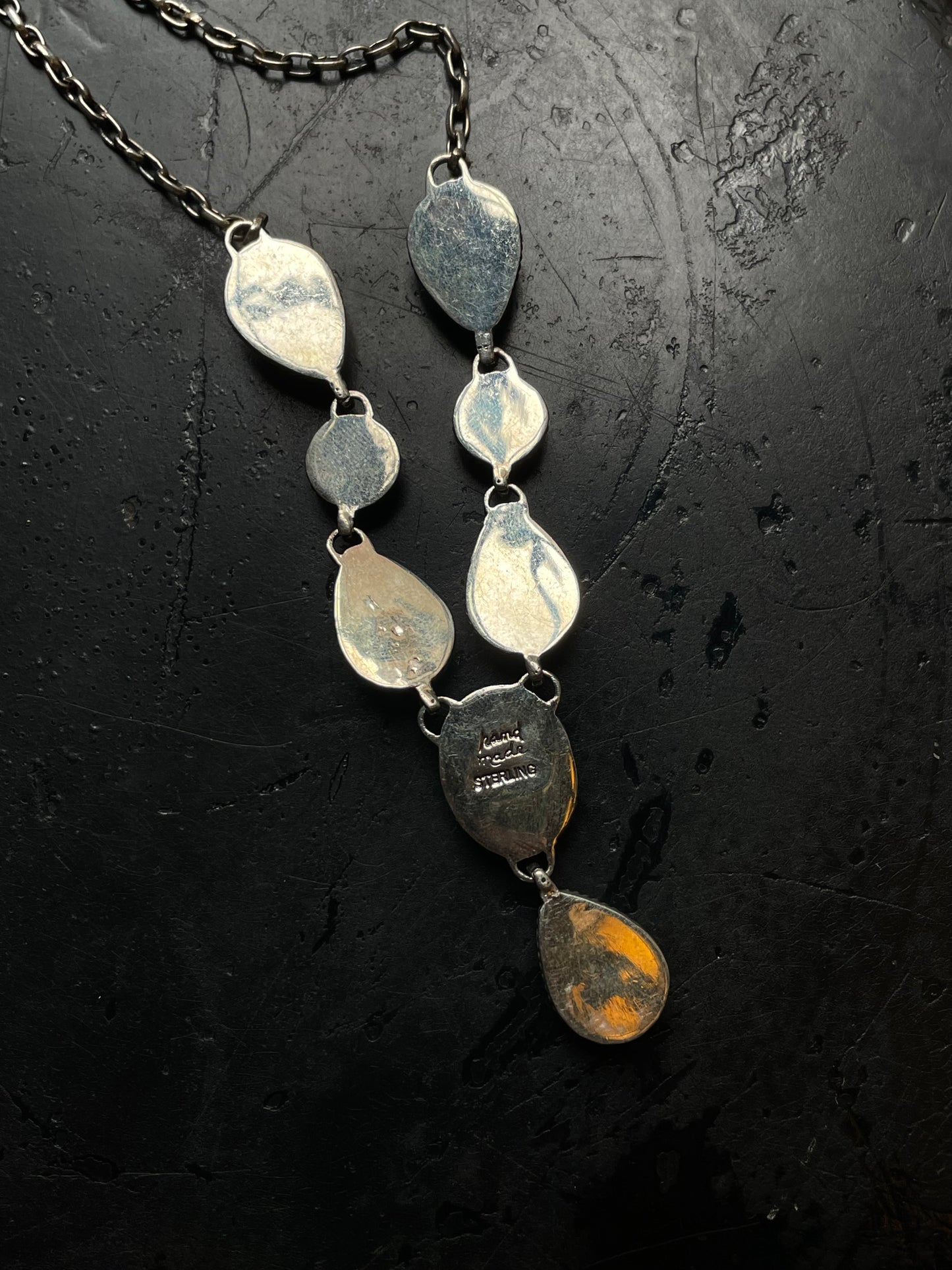 Spiny Oyster Lariat Necklace | 925 Sterling Silver C987