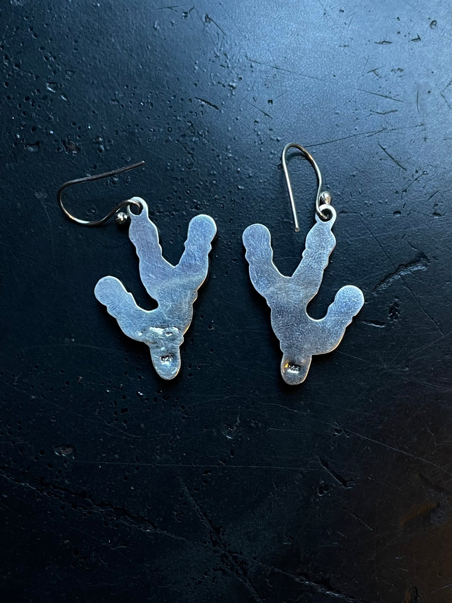 Turquoise & Coral Cactus Earrings | 925 Sterling Silver E377