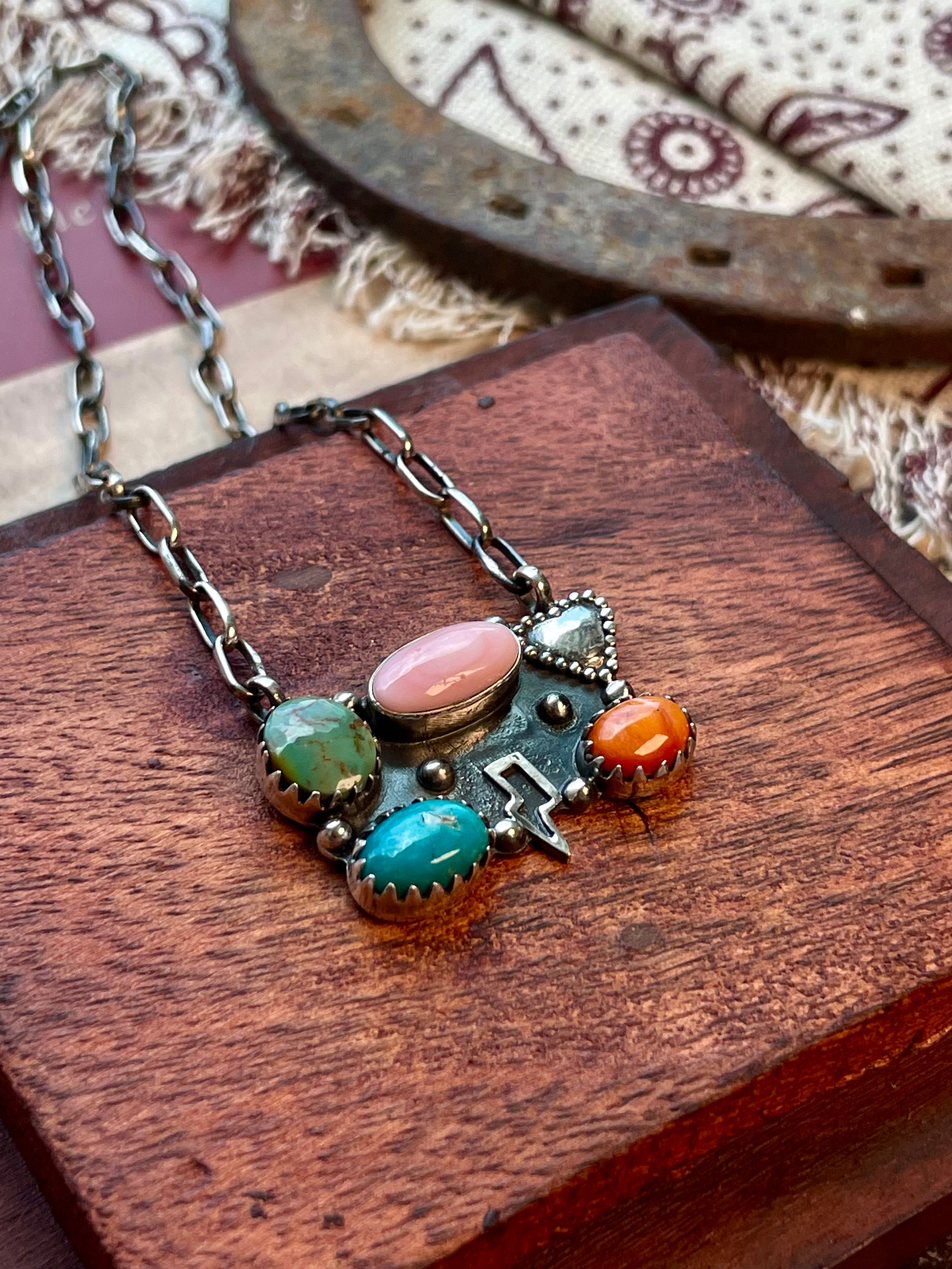 Multi-Stone Butterfly Necklace | 925 Sterling Silver D216
