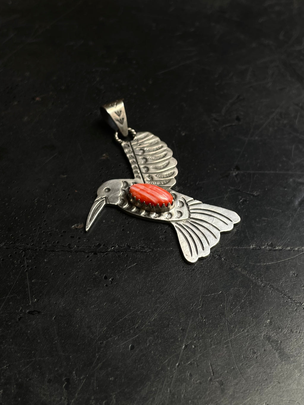 Spiny Oyster Hummingbird Pendant | 925 Sterling Silver E262