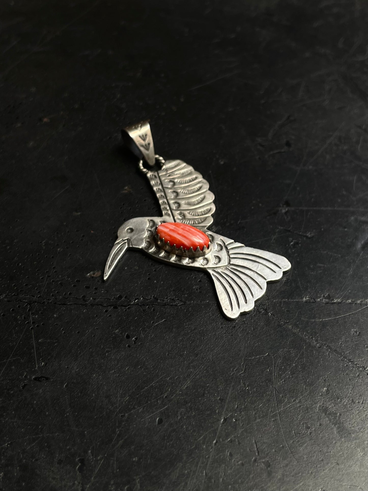 Spiny Oyster Hummingbird Pendant | 925 Sterling Silver E262