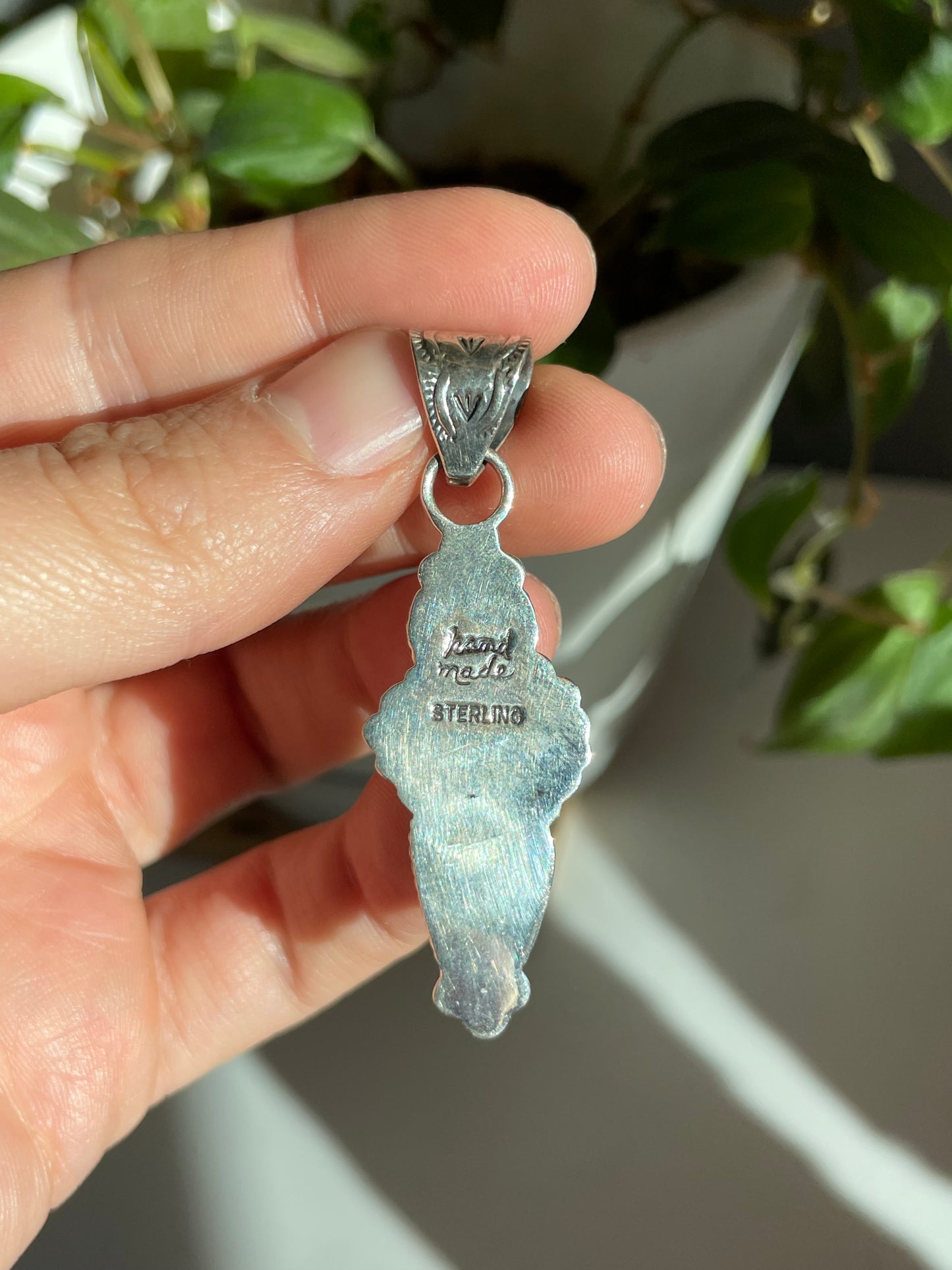 Turquoise Triple Stone Pendant | Sterling Silver 925 B799