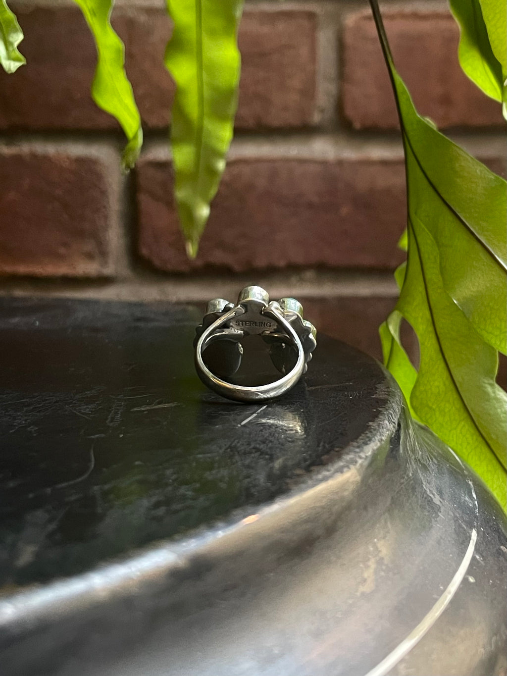 Turquoise Naja Ring | Sterling Silver 925 Size 8 C716