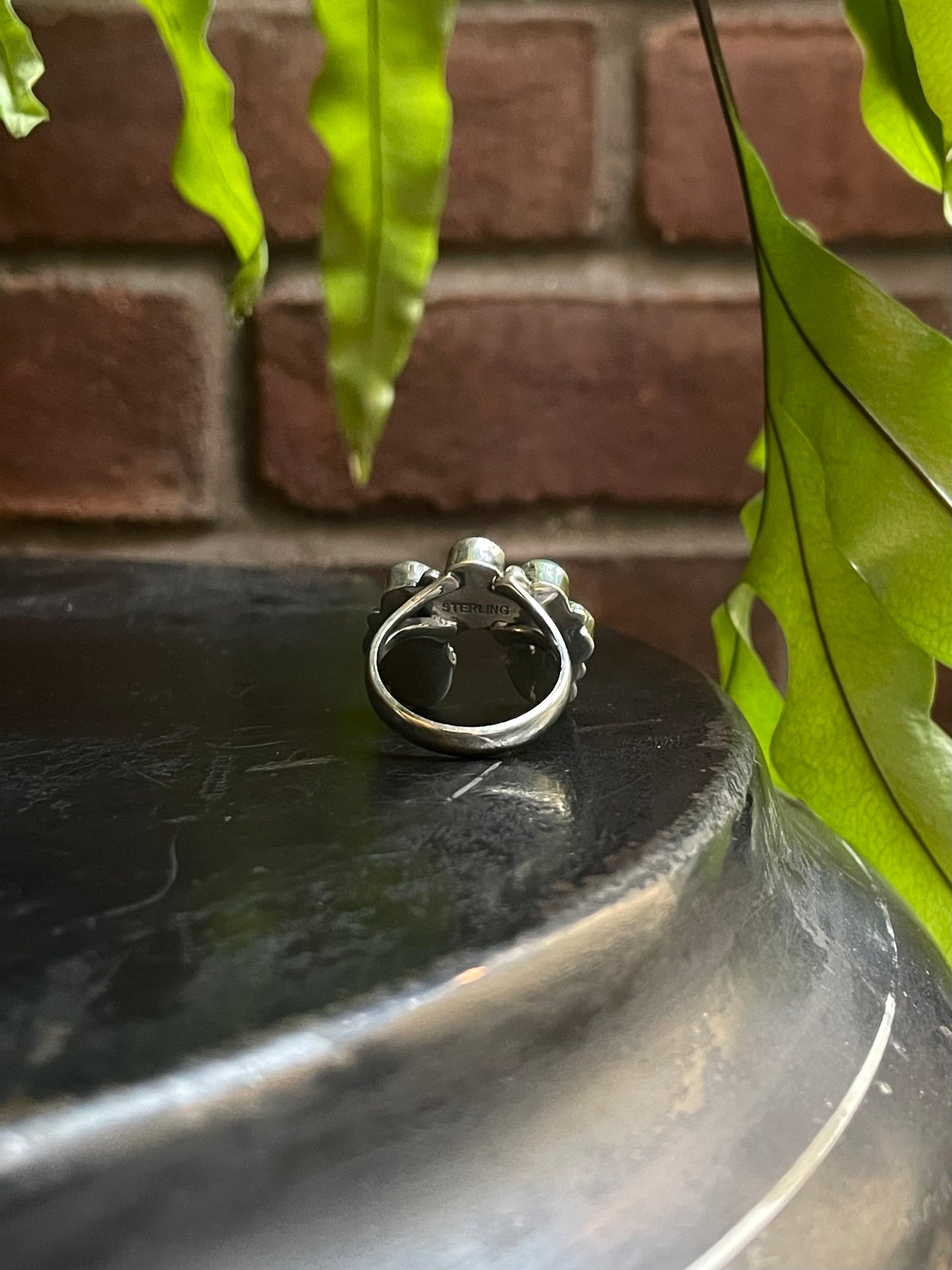 Turquoise Naja Ring | Sterling Silver 925 Size 8 C716