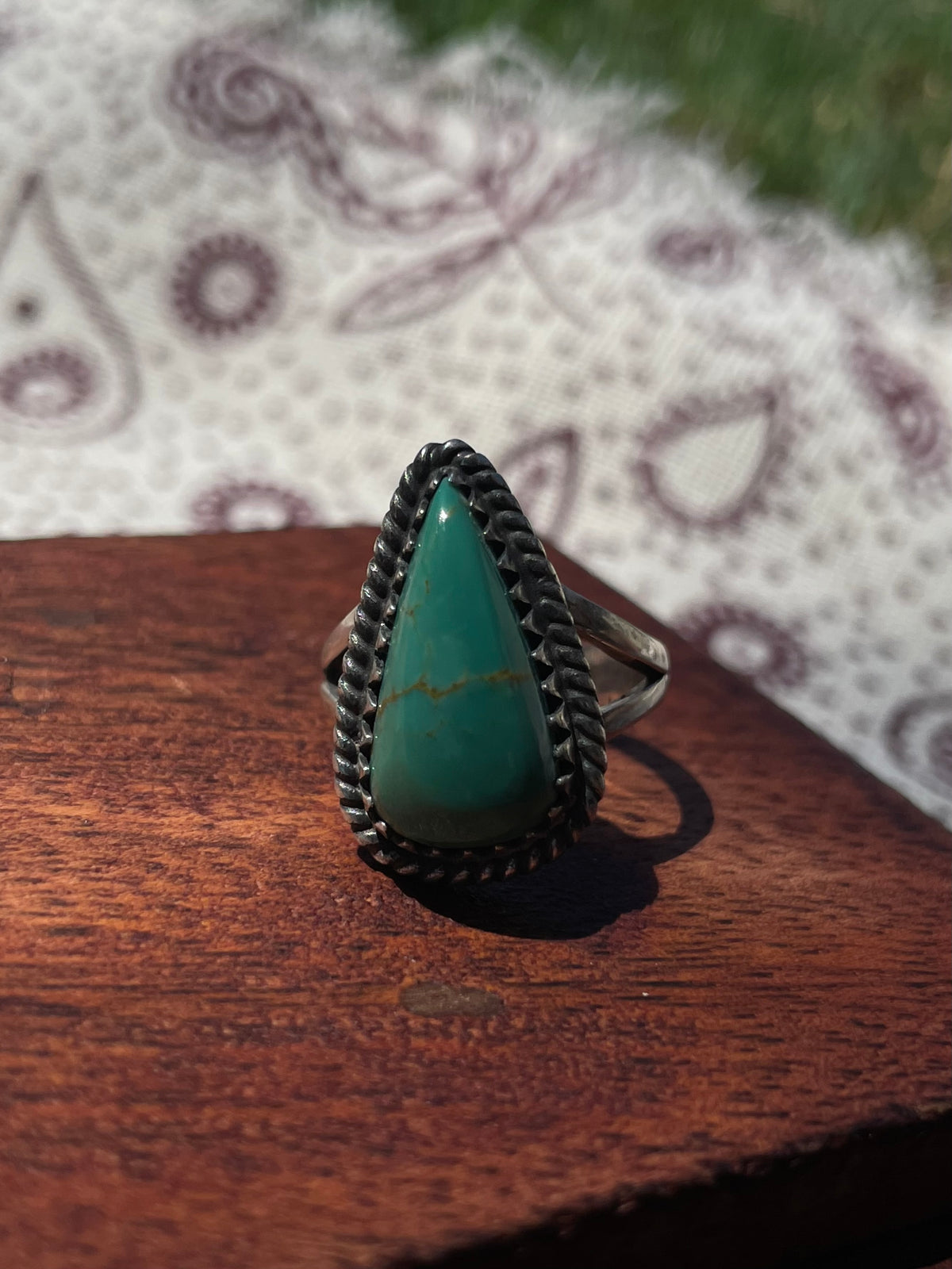 Turquoise Ring Size 6 | 925 Sterling Silver D287
