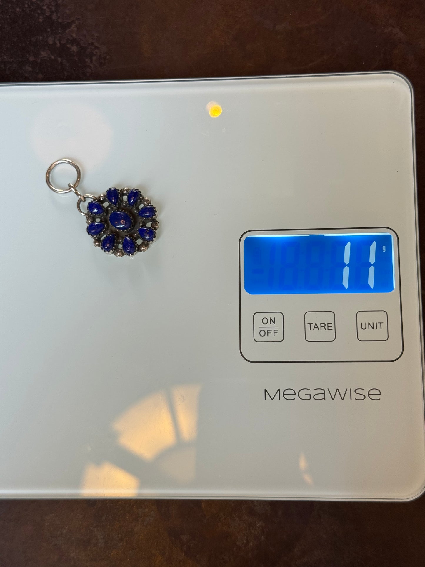 Lapis Lazuli Cluster Pendant | Sterling Silver | A634
