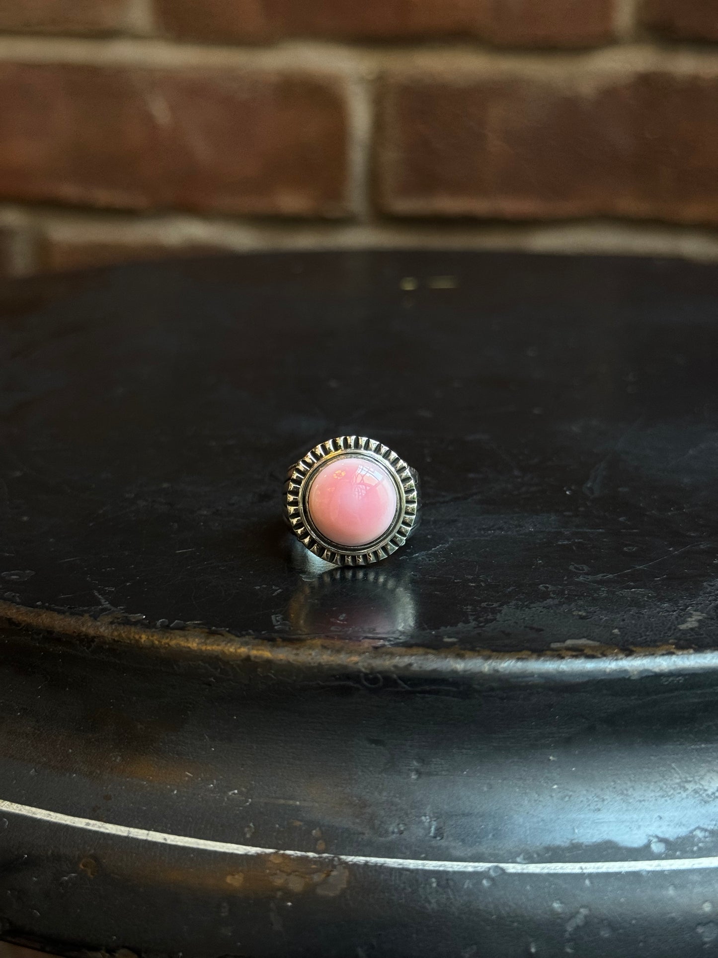 Pink Conch Ring | Sterling Silver | Size 5 | C166