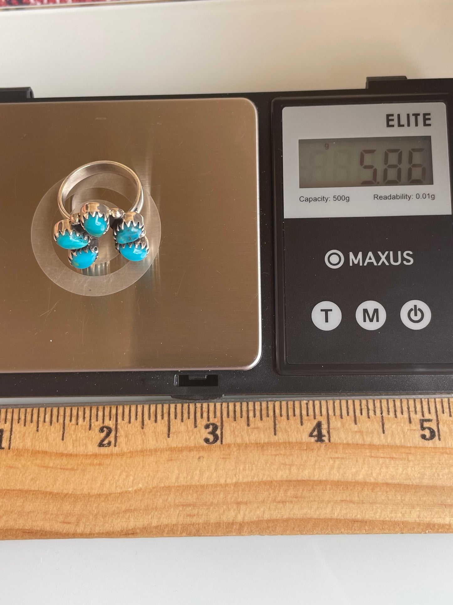 Kingman Turquoise Naja Ring Size 6.5 | 925 Sterling Silver G490