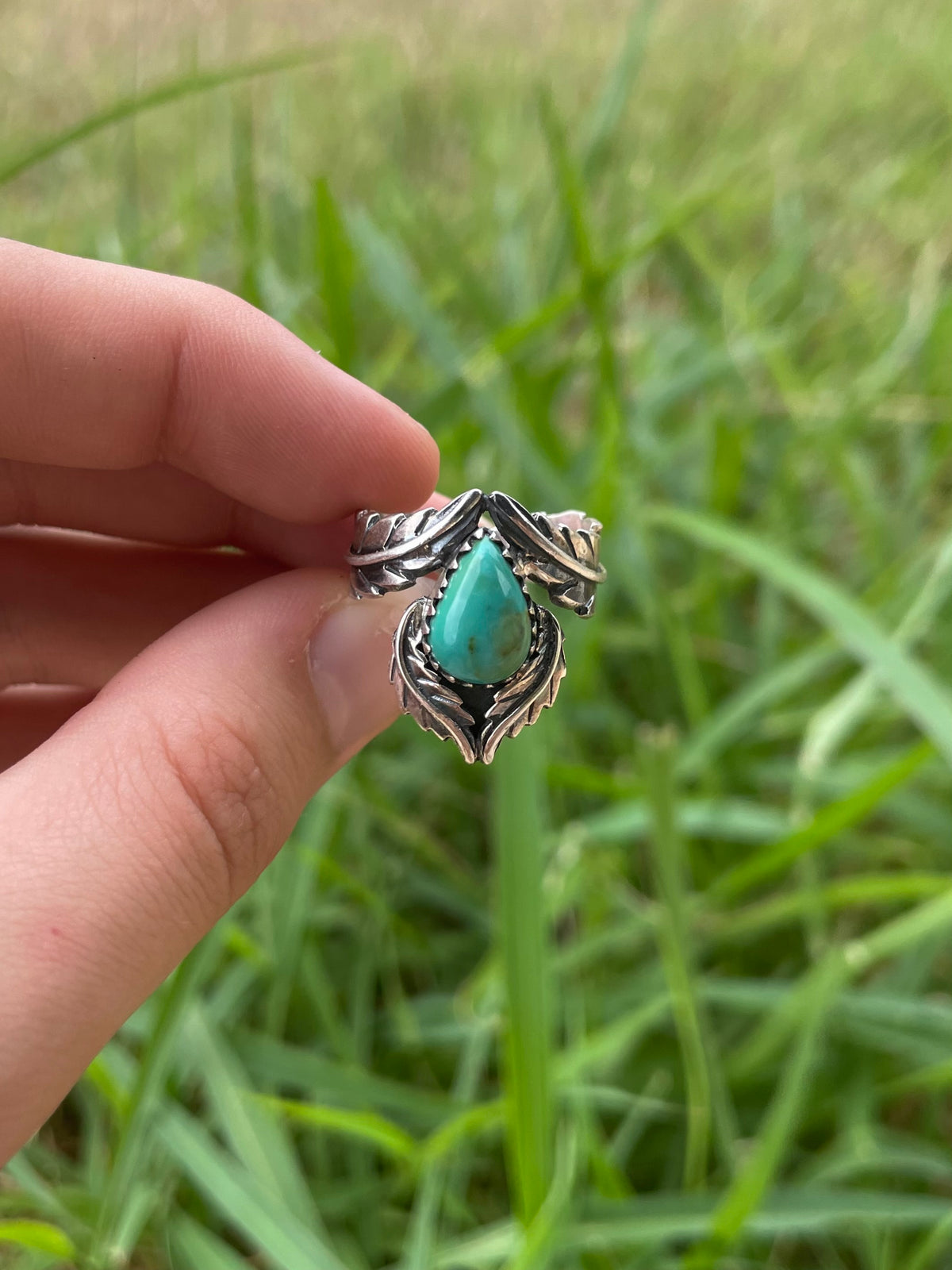 Turquoise Ring Size 9 | 925 Sterling Silver G778
