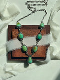 Kingman Turquoise Lariat Necklace | 925 Sterling Silver G613