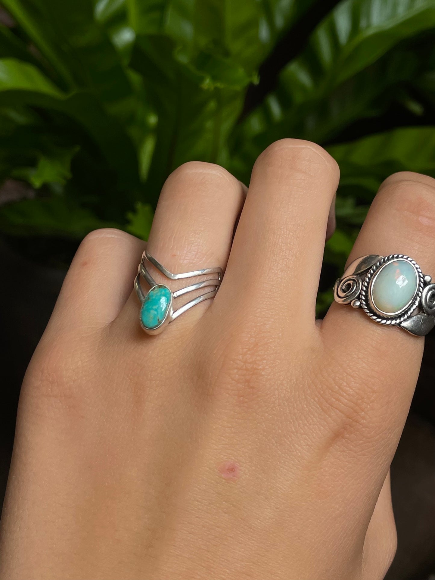 Kingman Turquoise Ring | Sterling Silver | Size 6.5 G310
