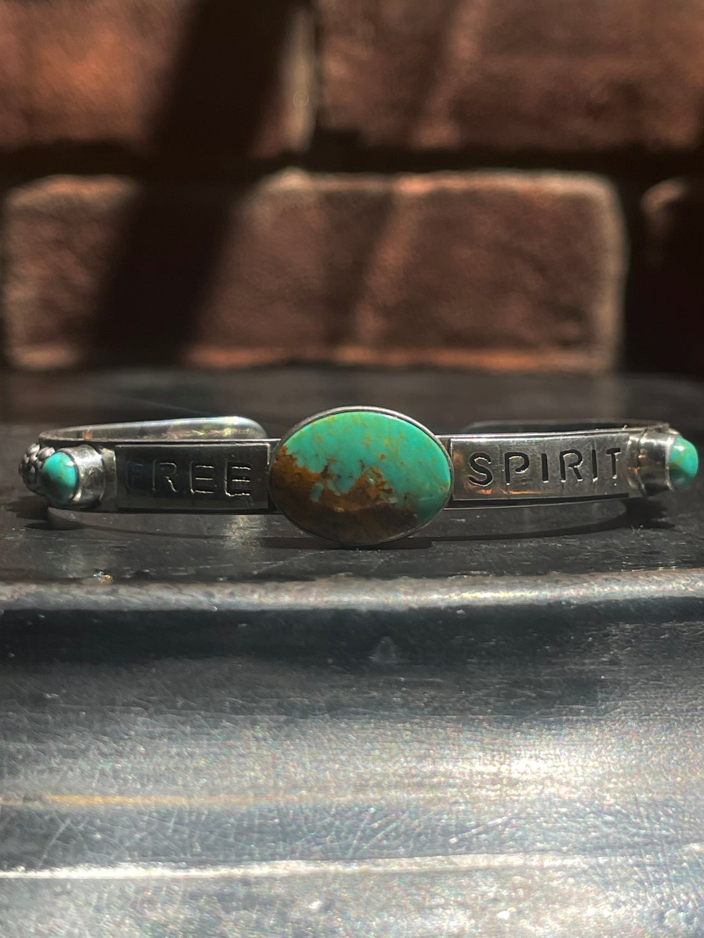 Kingman Turquoise Free Spirit Bracelet | Sterling Silver G426